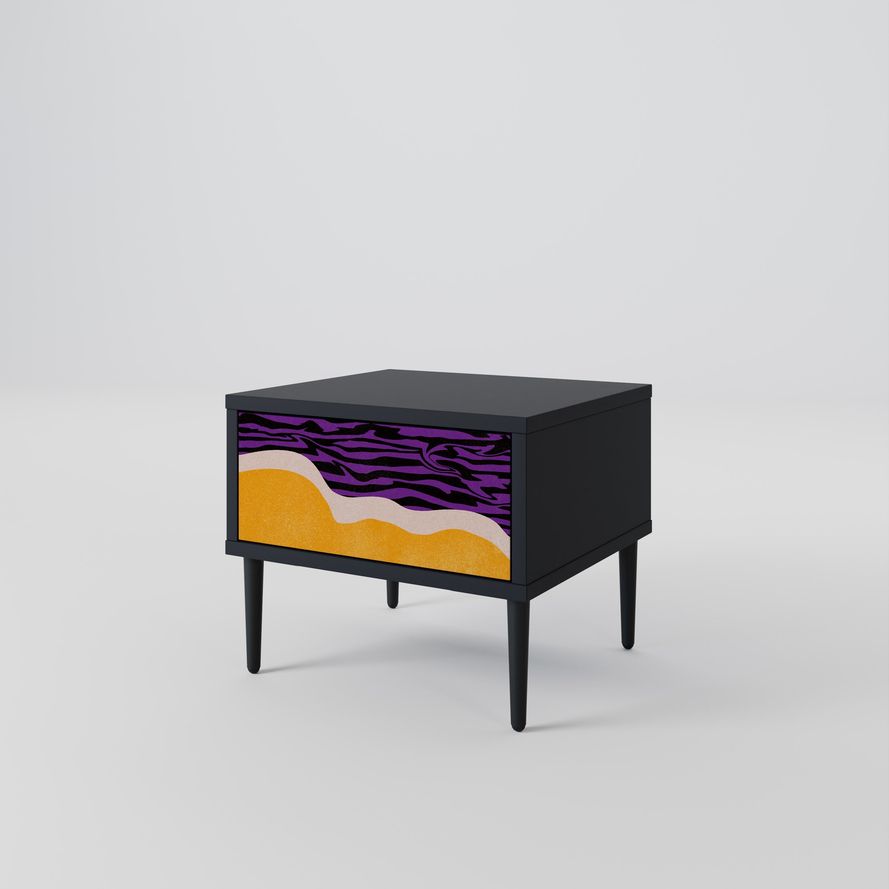 Table de chevet INDEPENDENT ORDER en finition noire