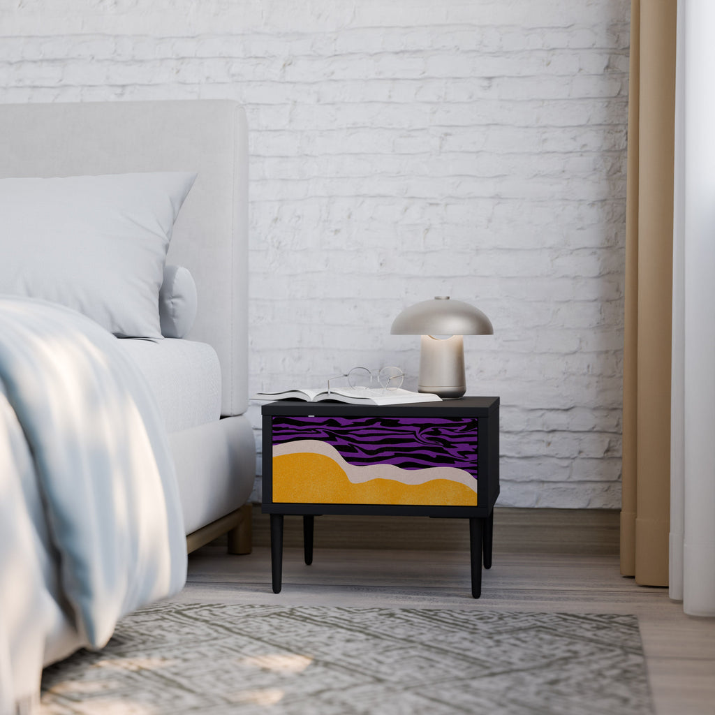 Table de chevet INDEPENDENT ORDER en finition noire