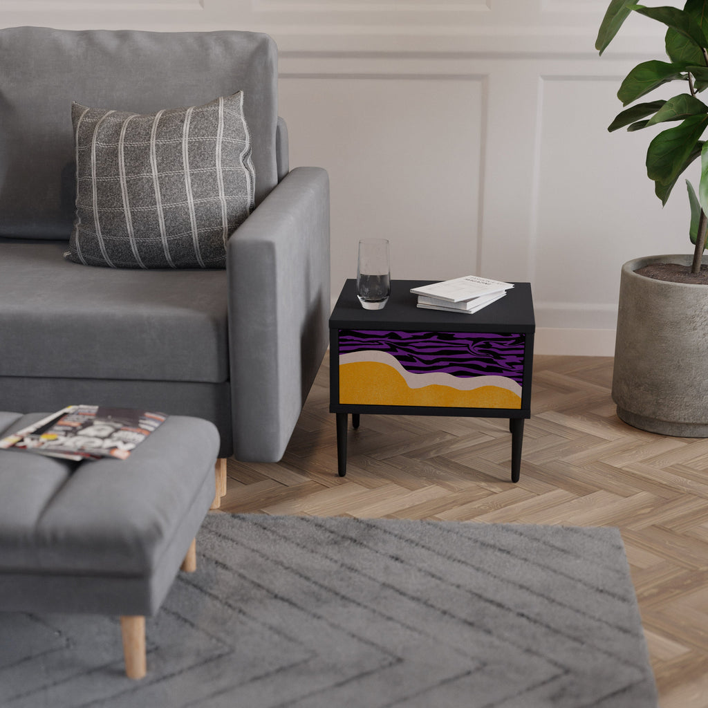 Table de chevet INDEPENDENT ORDER en finition noire