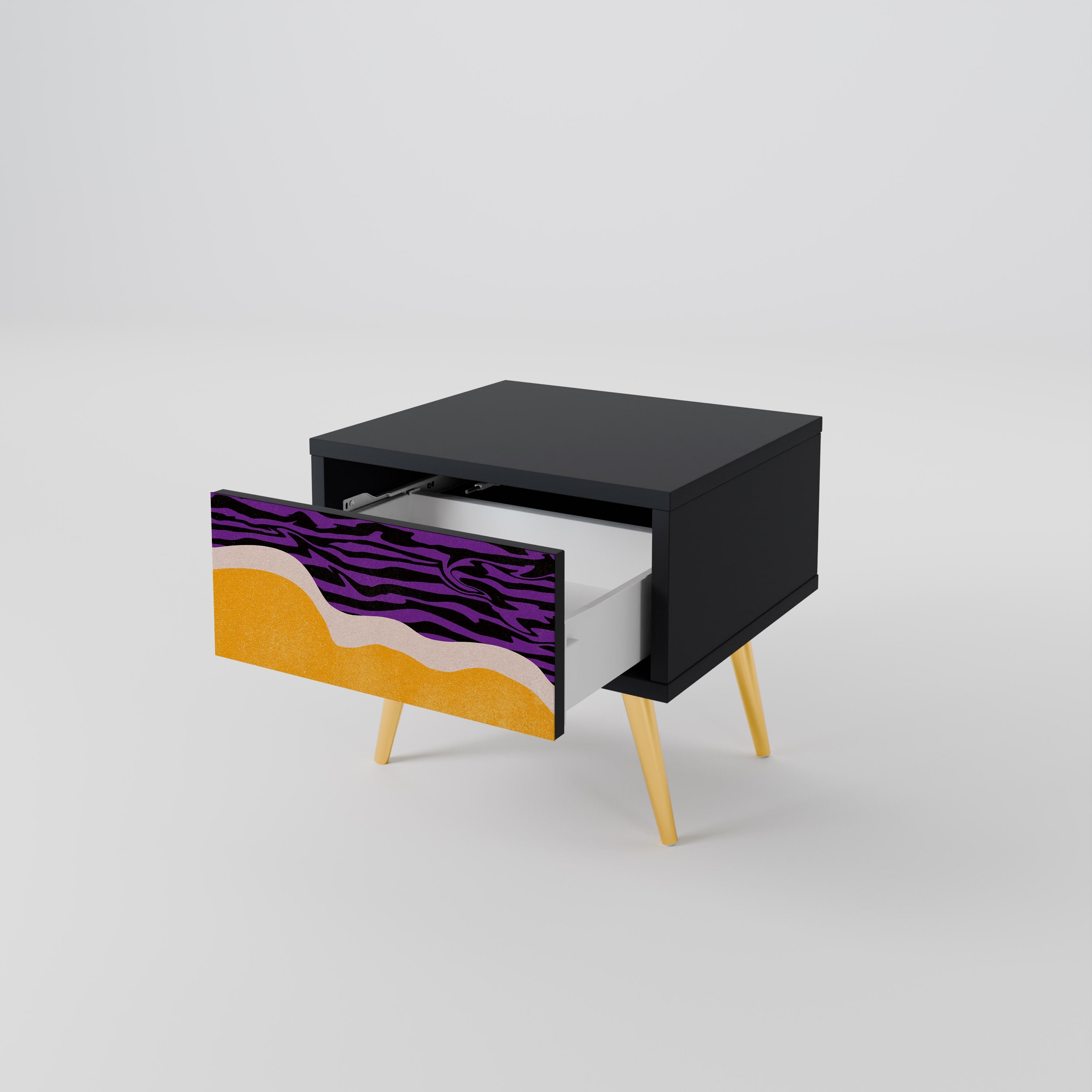 Table de chevet INDEPENDENT ORDER en finition noire