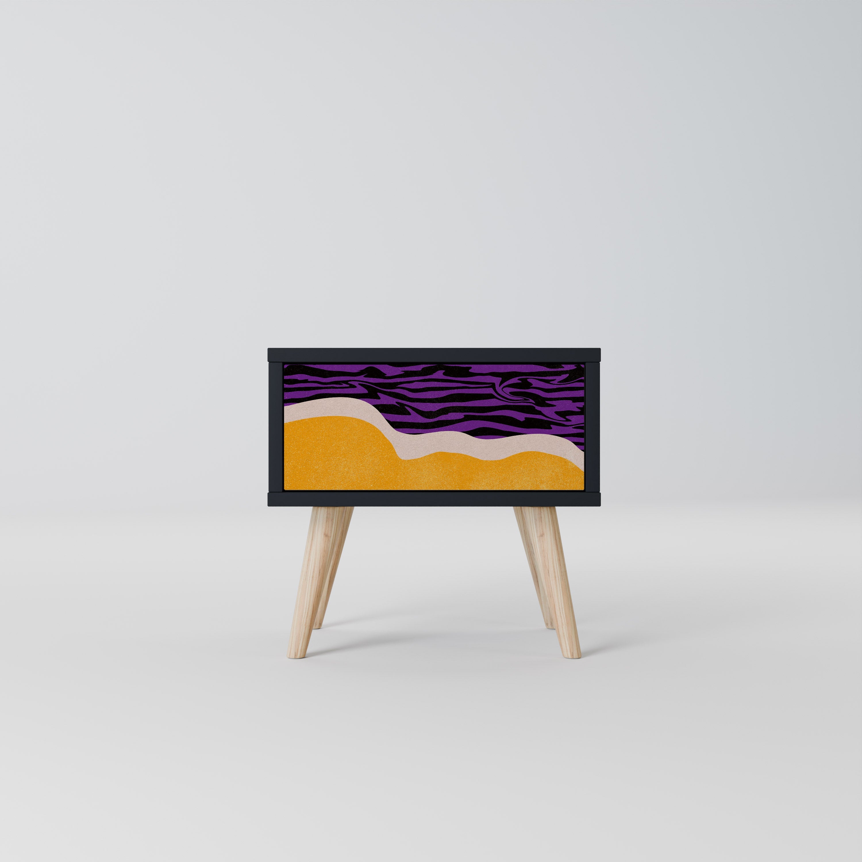 Table de chevet INDEPENDENT ORDER en finition noire