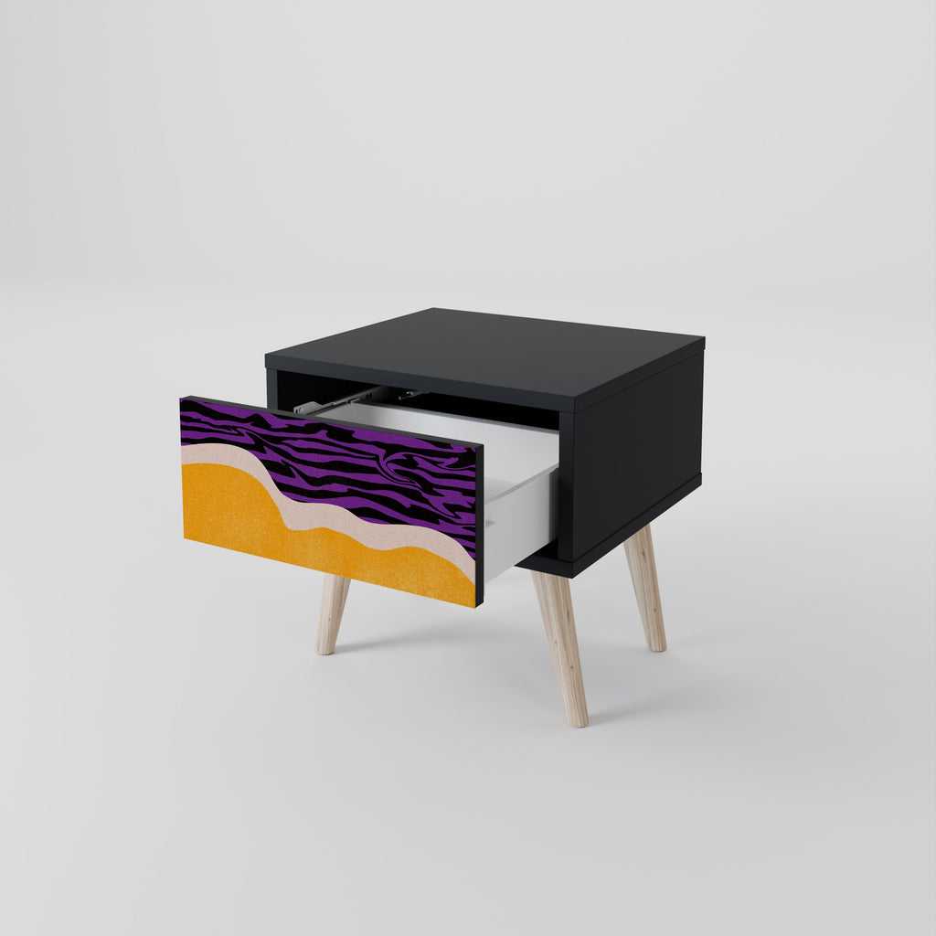 Table de chevet INDEPENDENT ORDER en finition noire