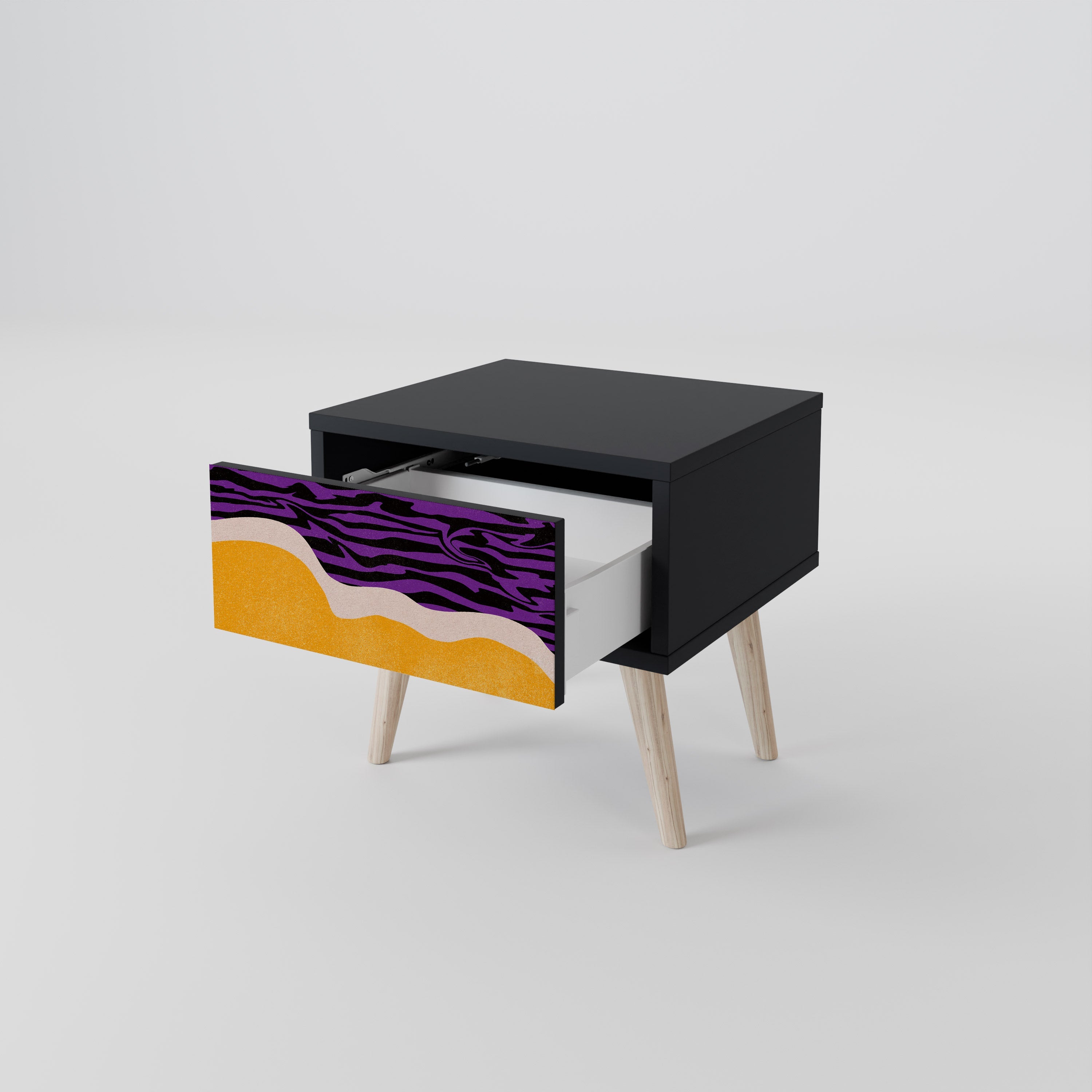 Table de chevet INDEPENDENT ORDER en finition noire