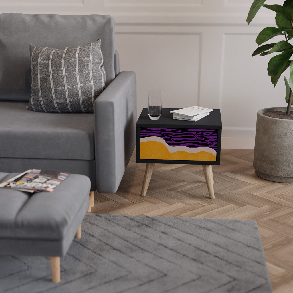 Table de chevet INDEPENDENT ORDER en finition noire