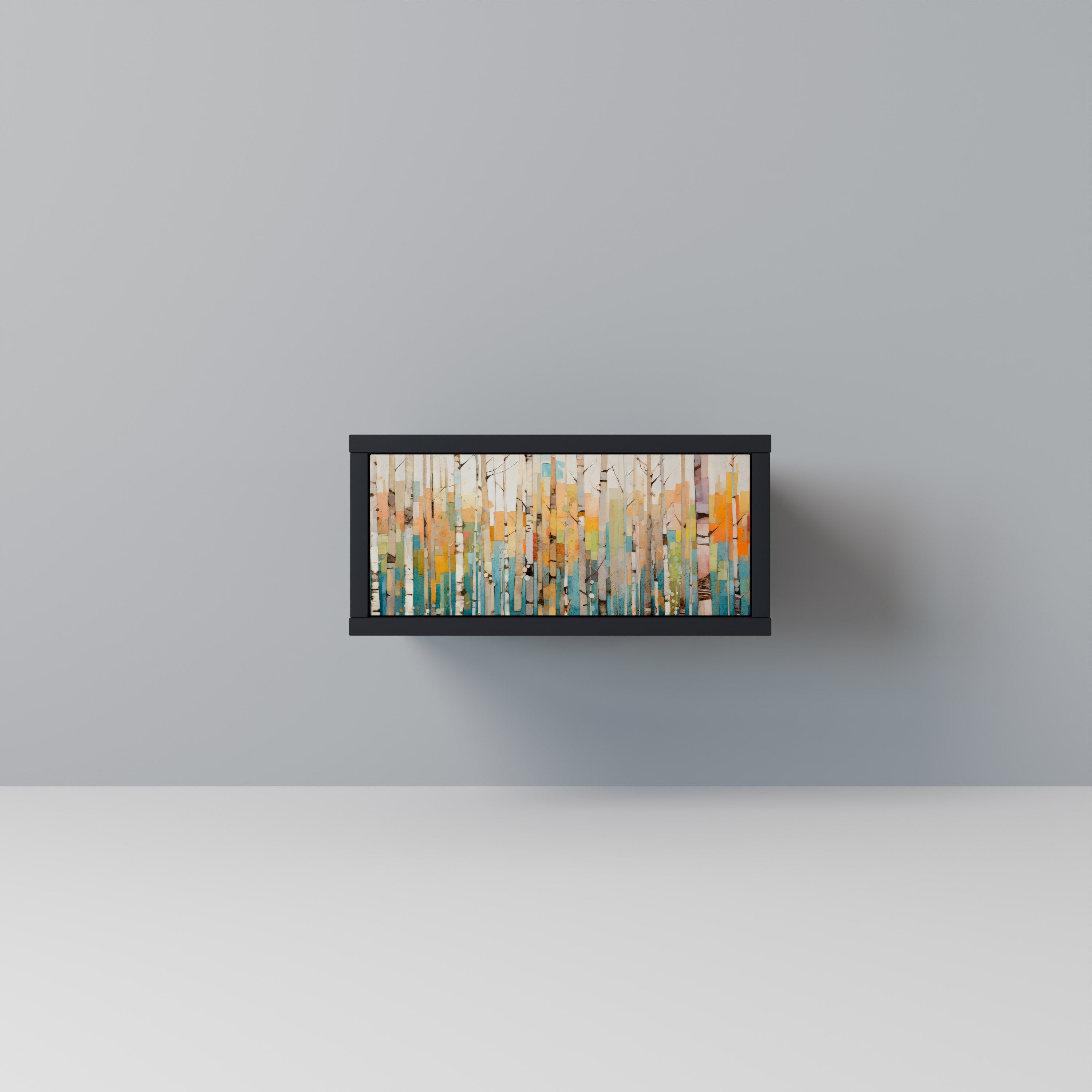 Table de chevet BIRCH KALEIDOSCOPE en finition noire