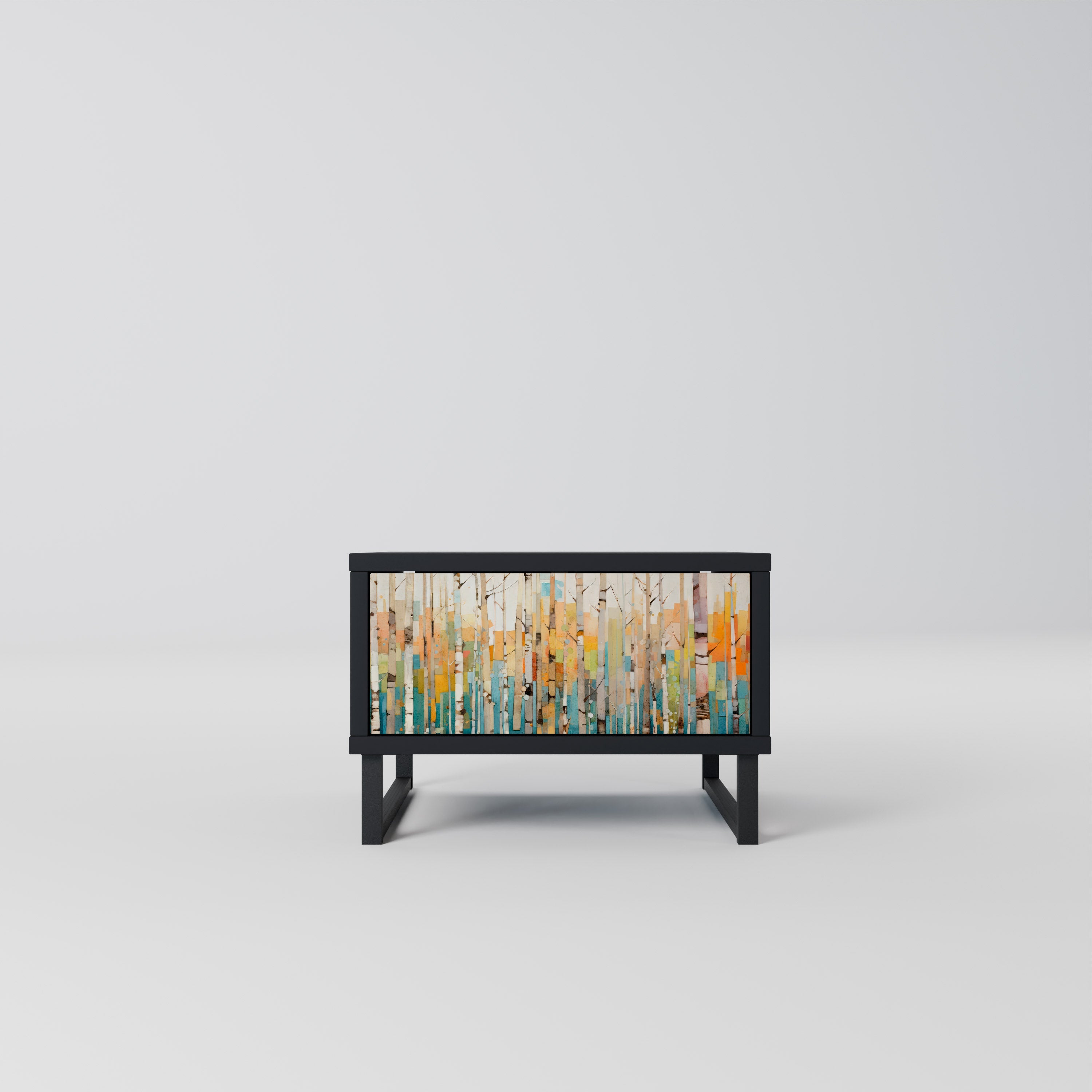 Table de chevet BIRCH KALEIDOSCOPE en finition noire