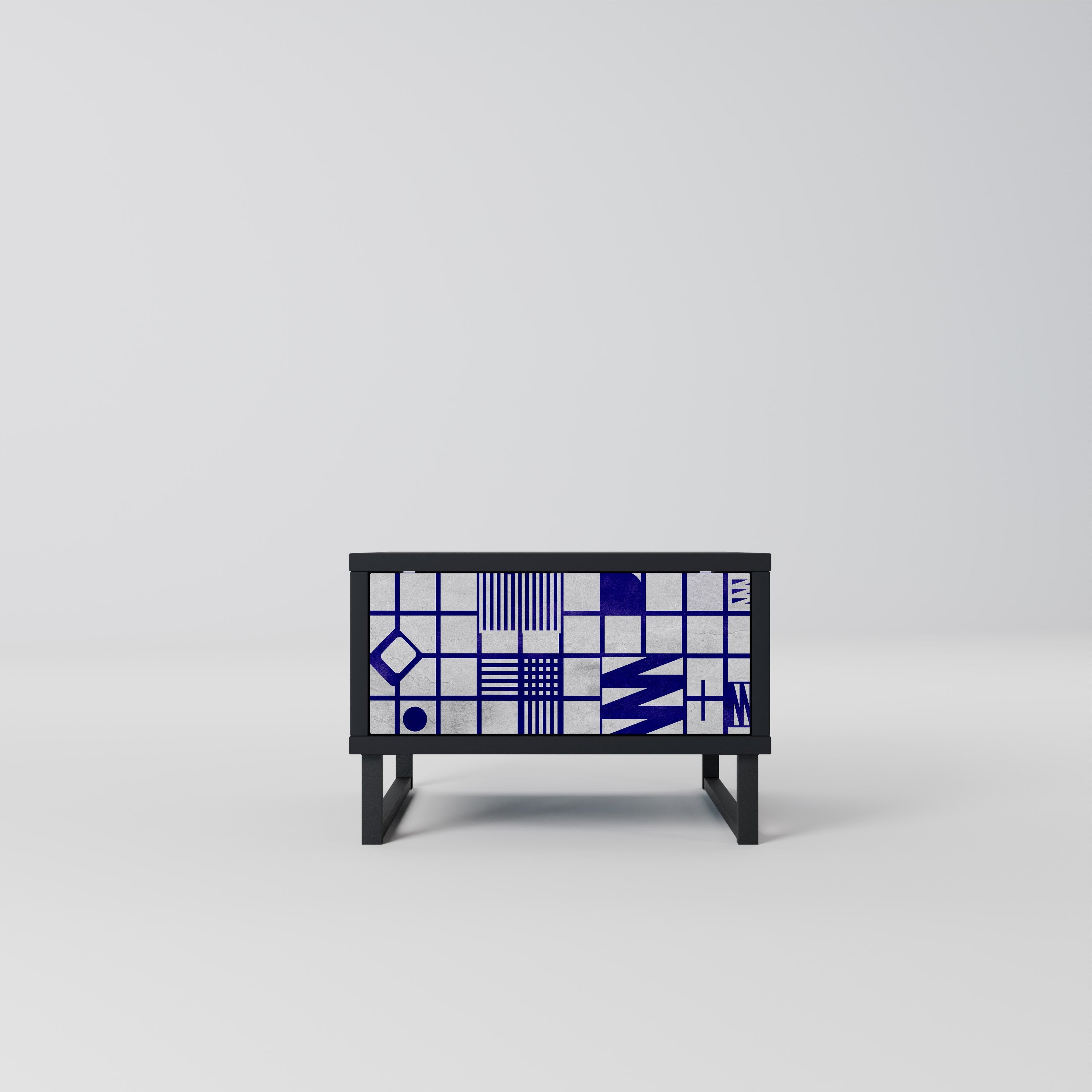 Table de chevet THE RIGHT PLACES en finition noire