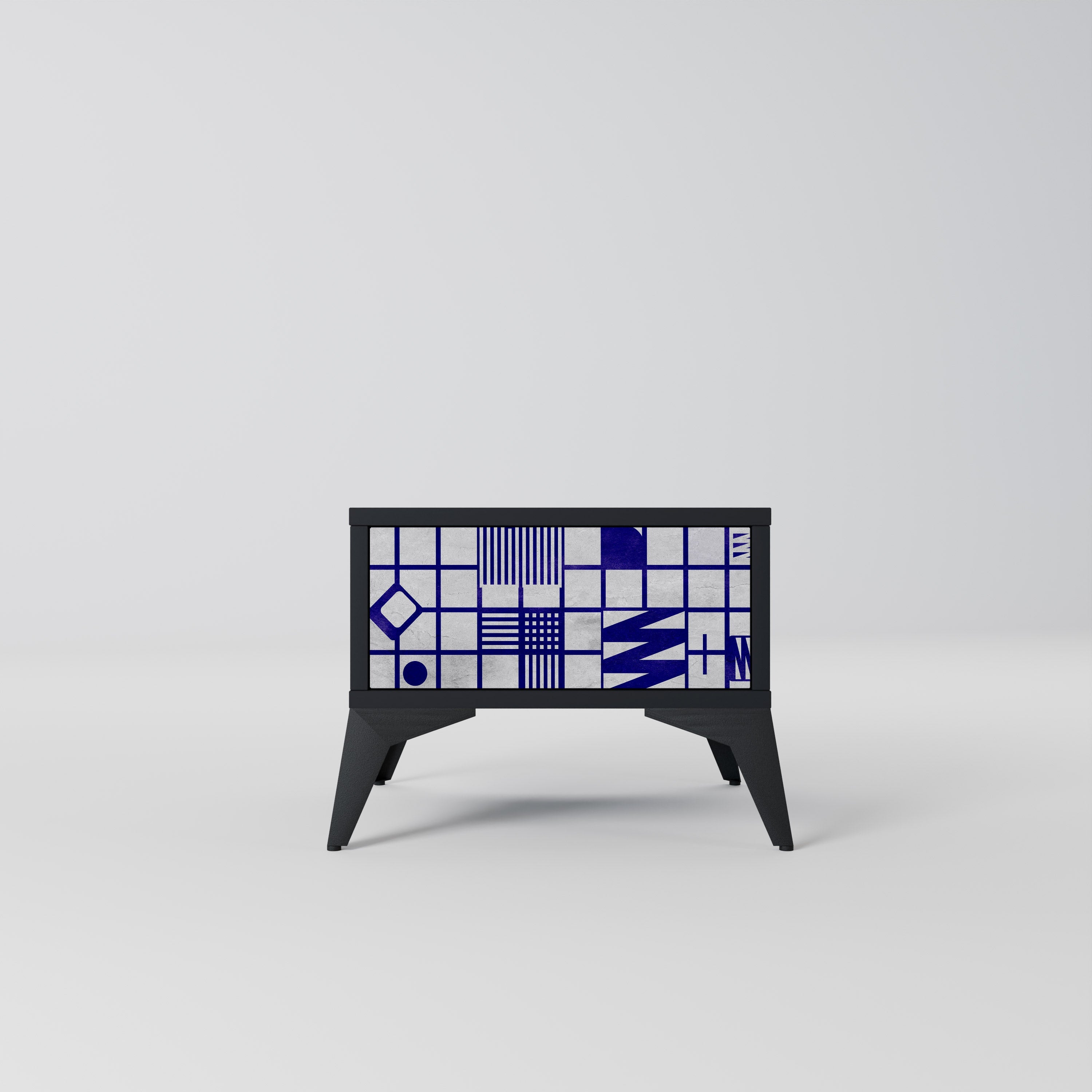 Table de chevet THE RIGHT PLACES en finition noire