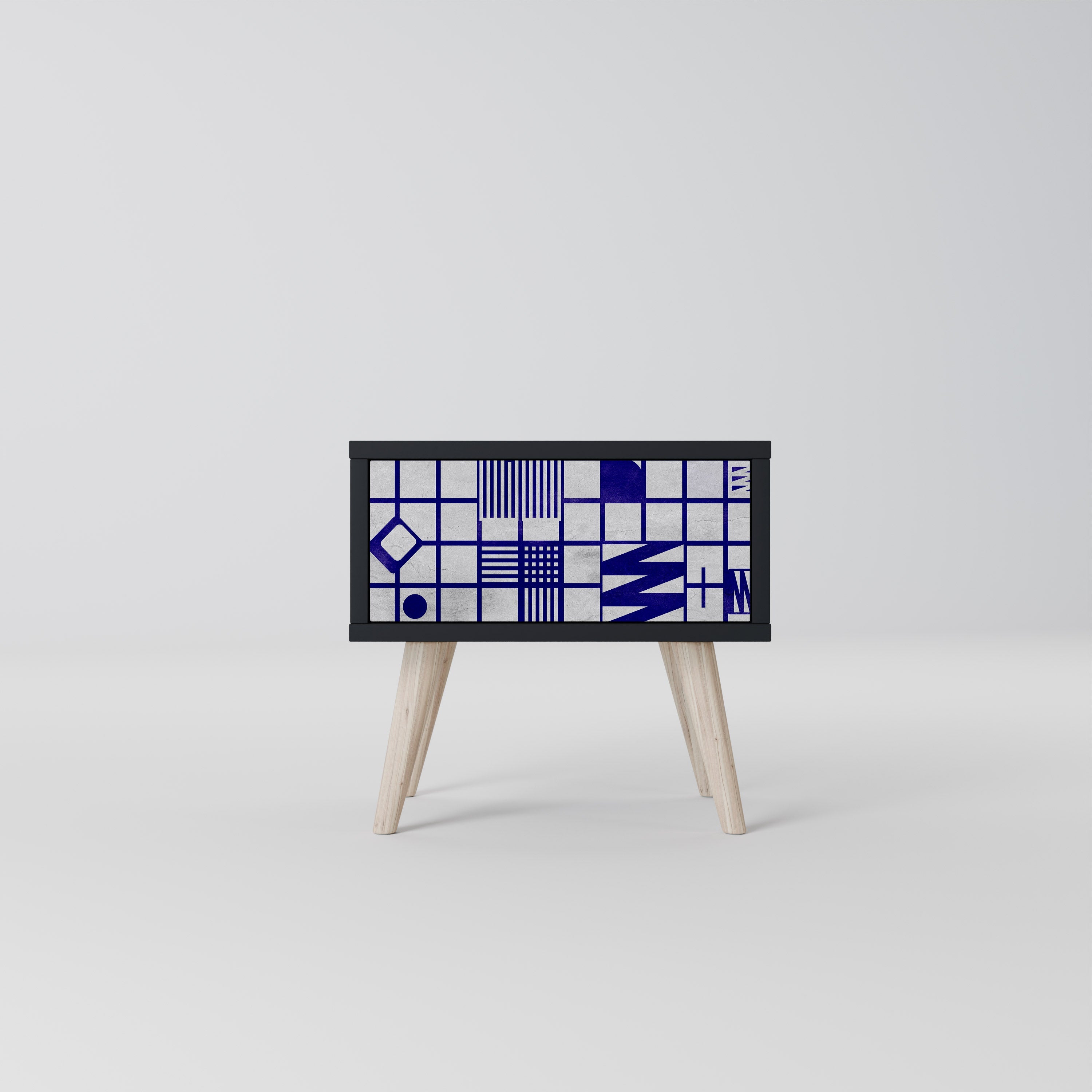 Table de chevet THE RIGHT PLACES en finition noire