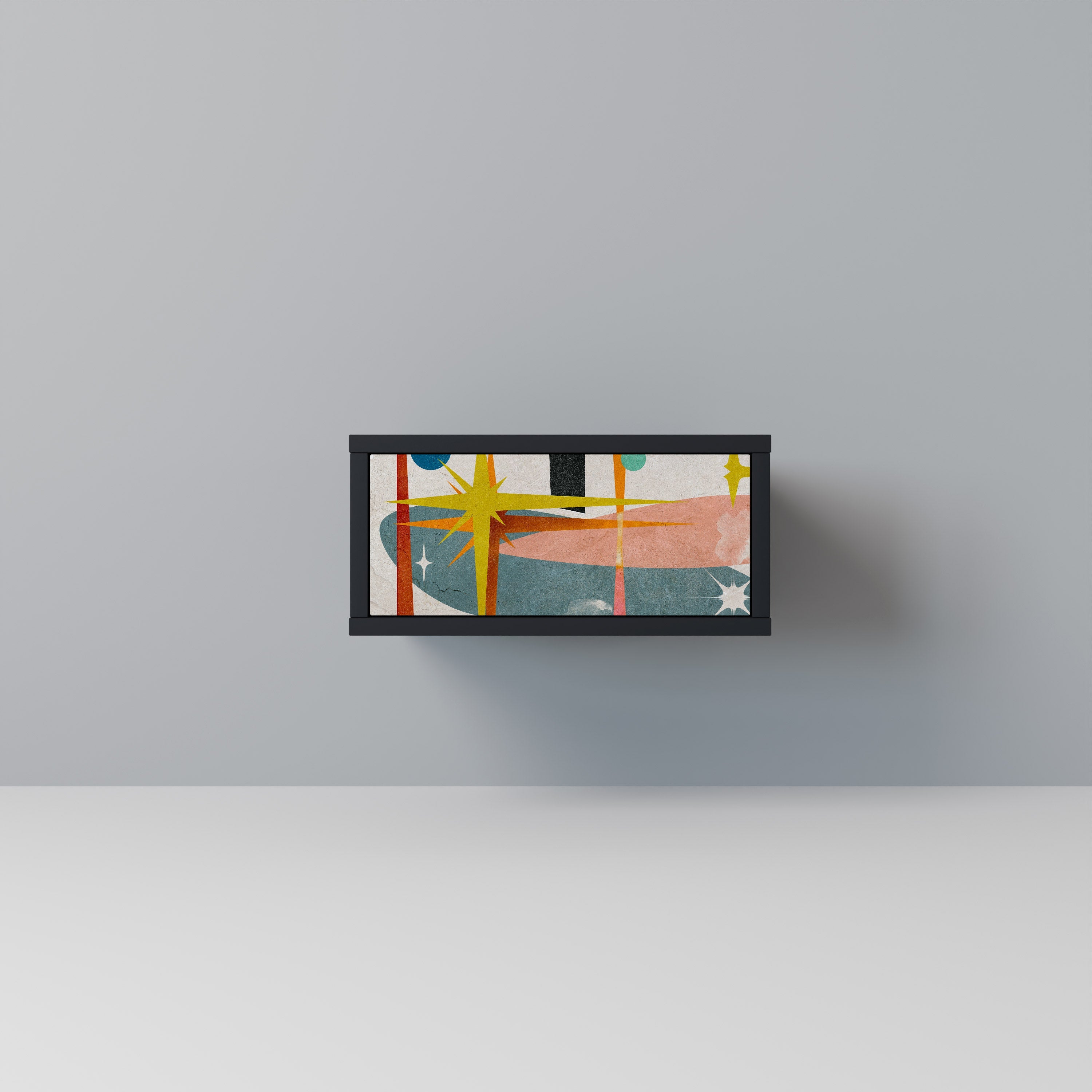 Table de chevet INTERSTELLAR VIBES en finition noire