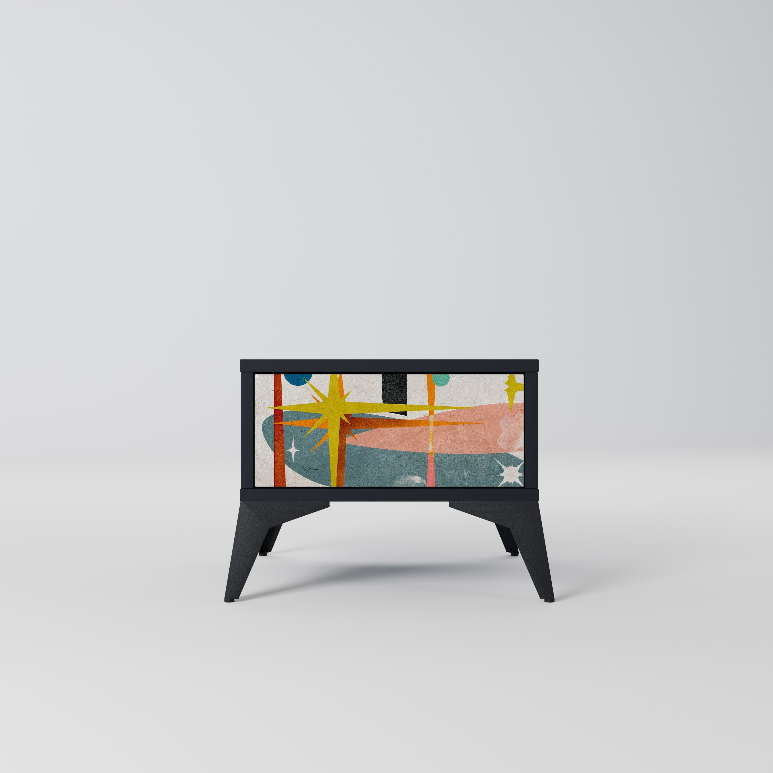Table de chevet INTERSTELLAR VIBES en finition noire