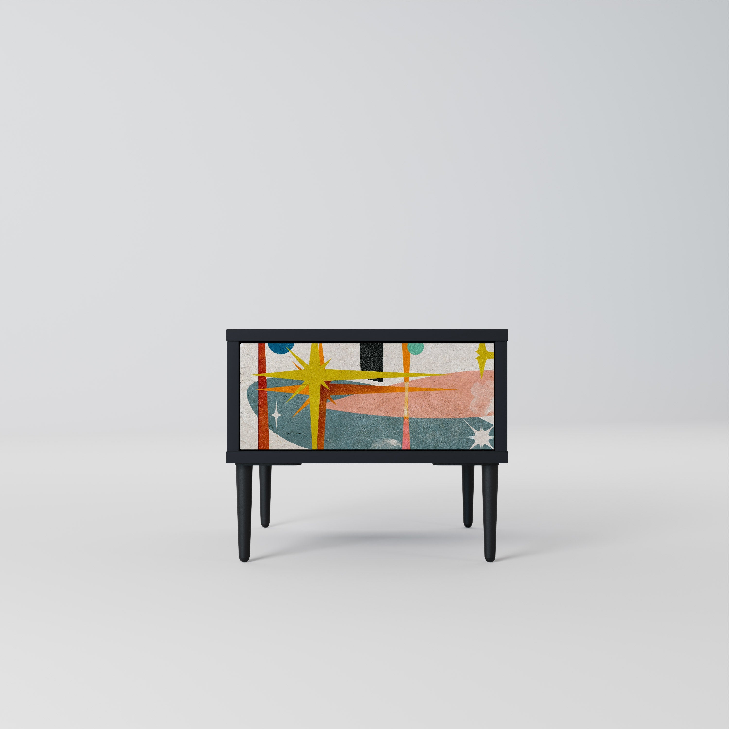 Table de chevet INTERSTELLAR VIBES en finition noire