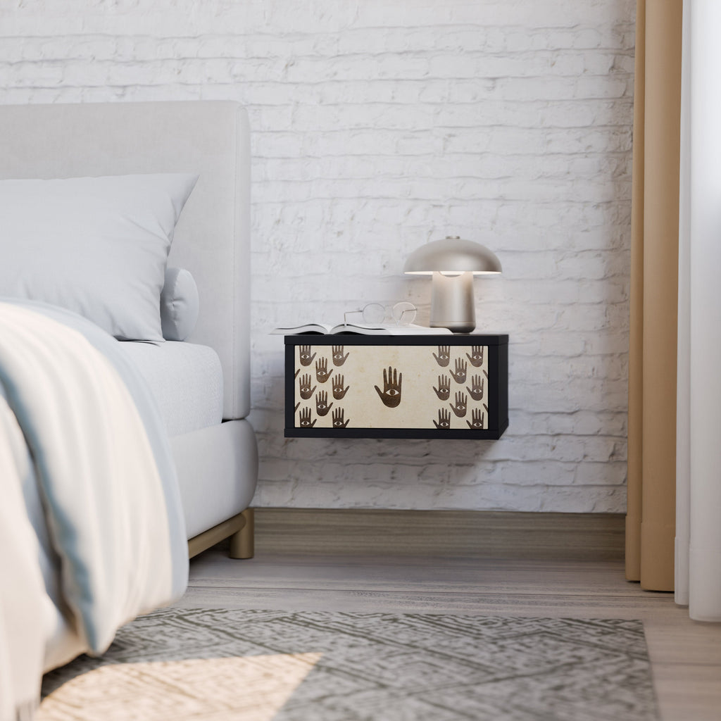 VOIR PLUS Table de chevet en finition noire