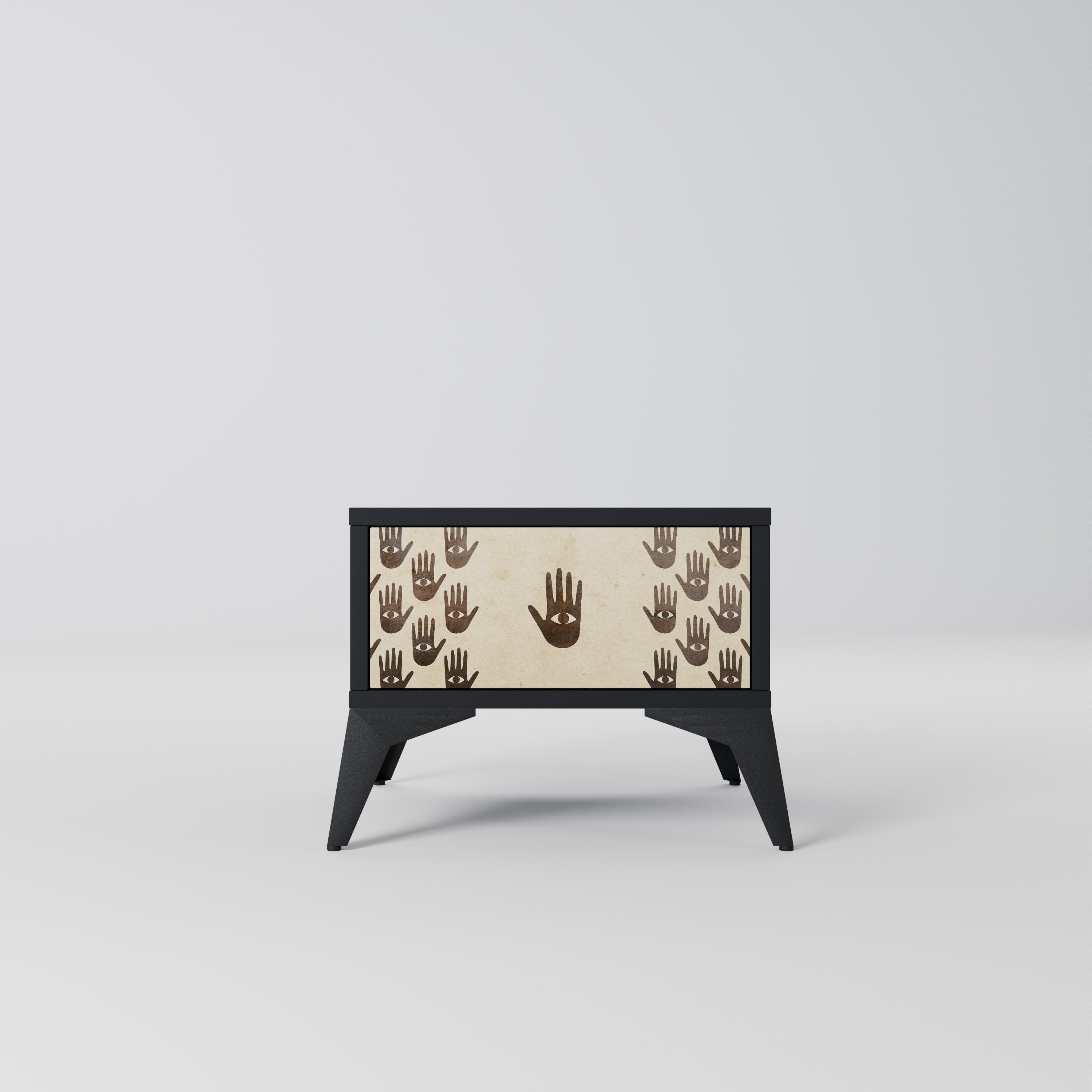 VOIR PLUS Table de chevet en finition noire