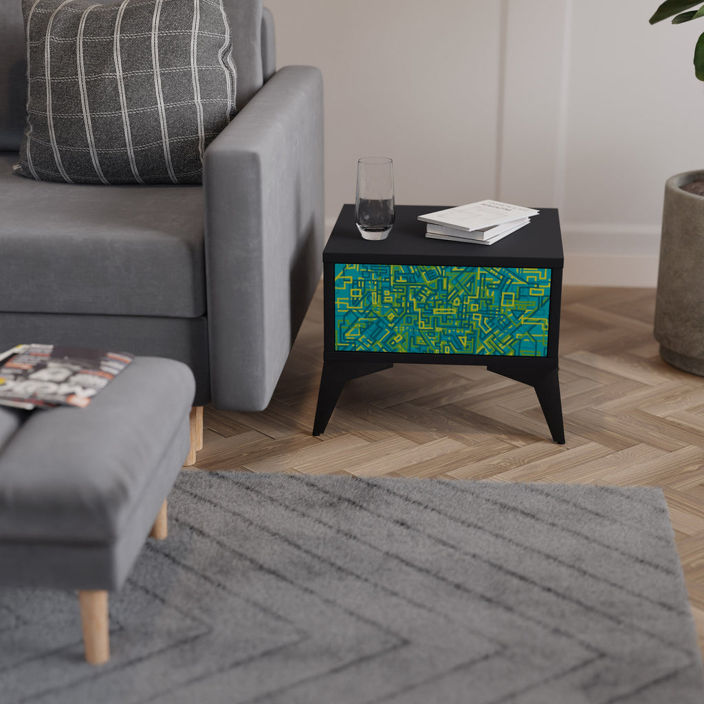 Table de chevet NOSTALGIC MEMORIES en finition noire