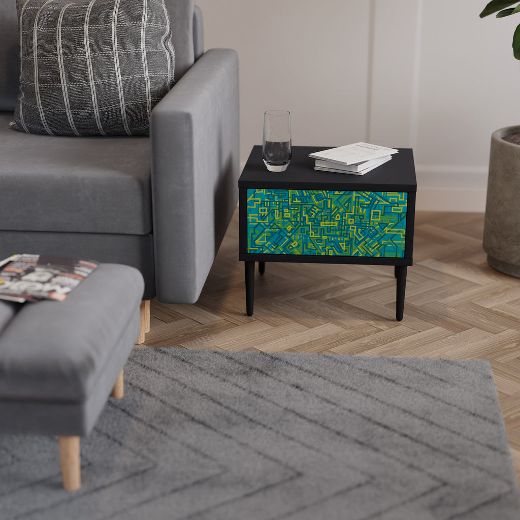 Table de chevet NOSTALGIC MEMORIES en finition noire