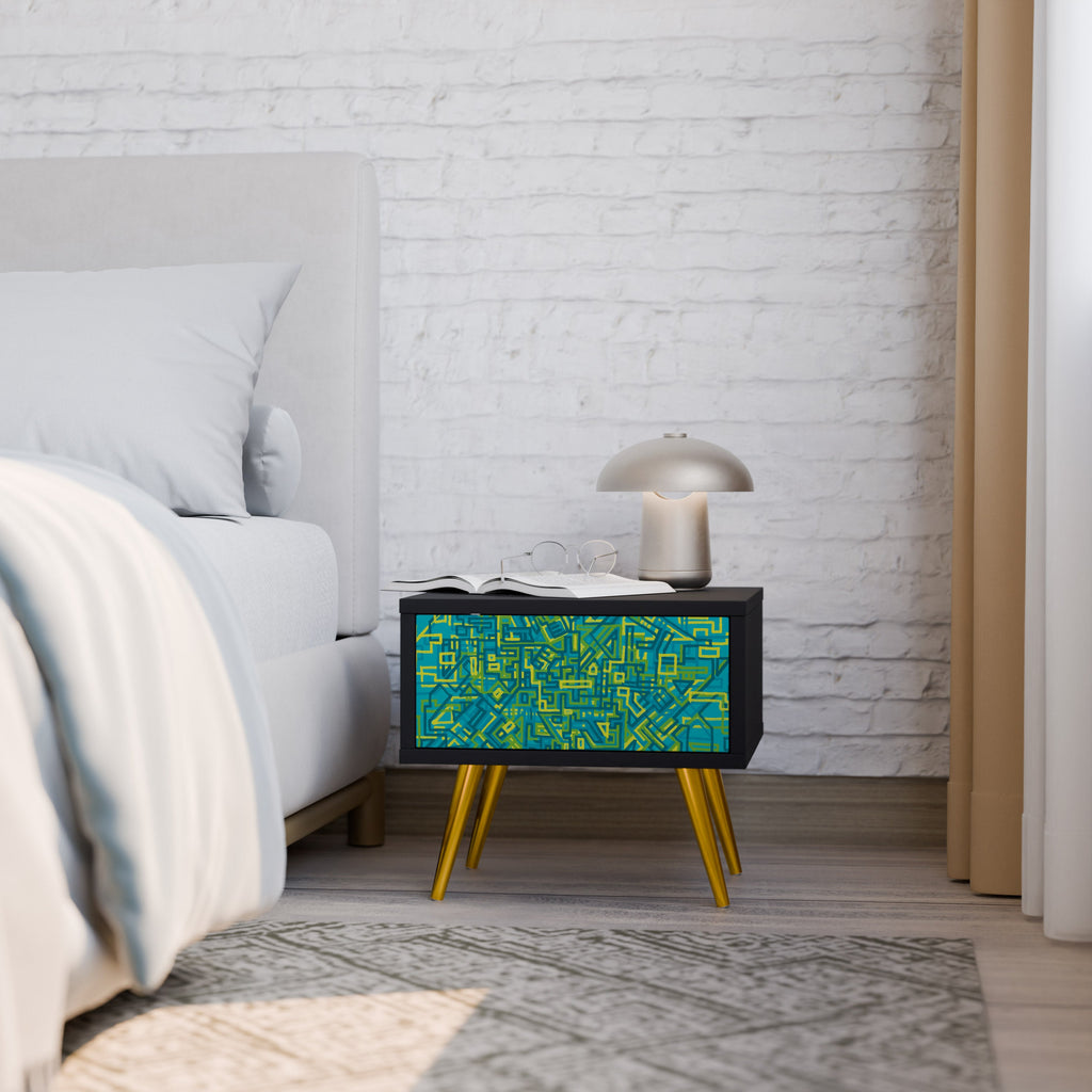 Table de chevet NOSTALGIC MEMORIES en finition noire