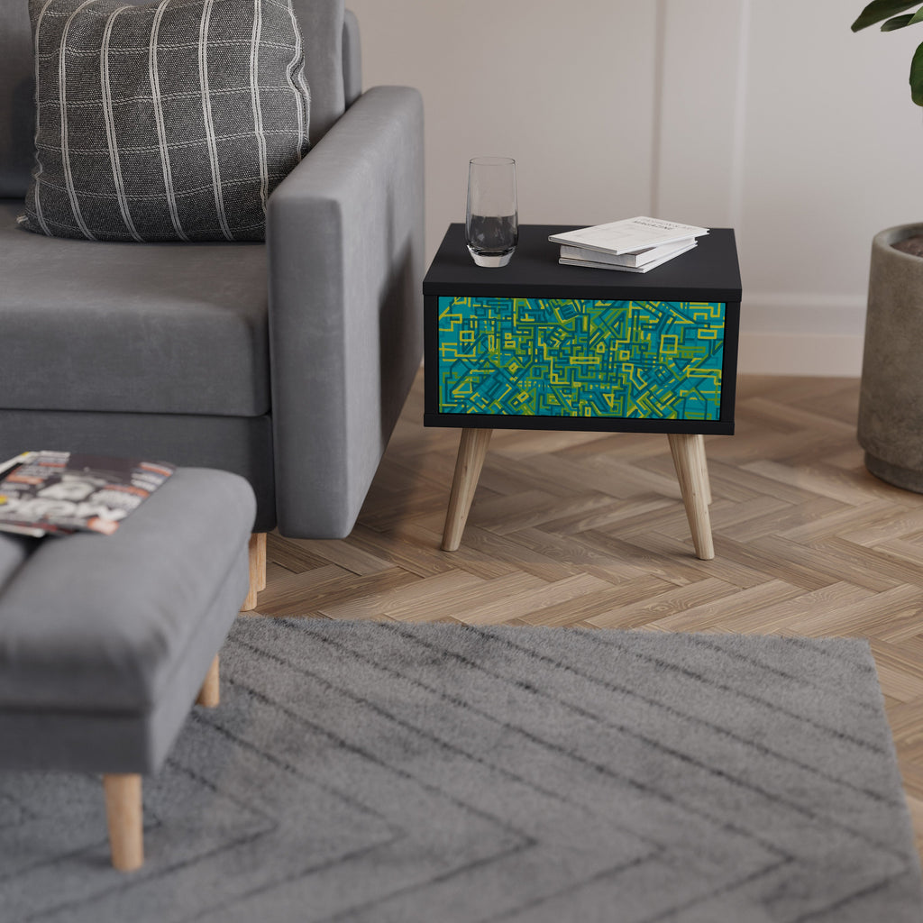 Table de chevet NOSTALGIC MEMORIES en finition noire