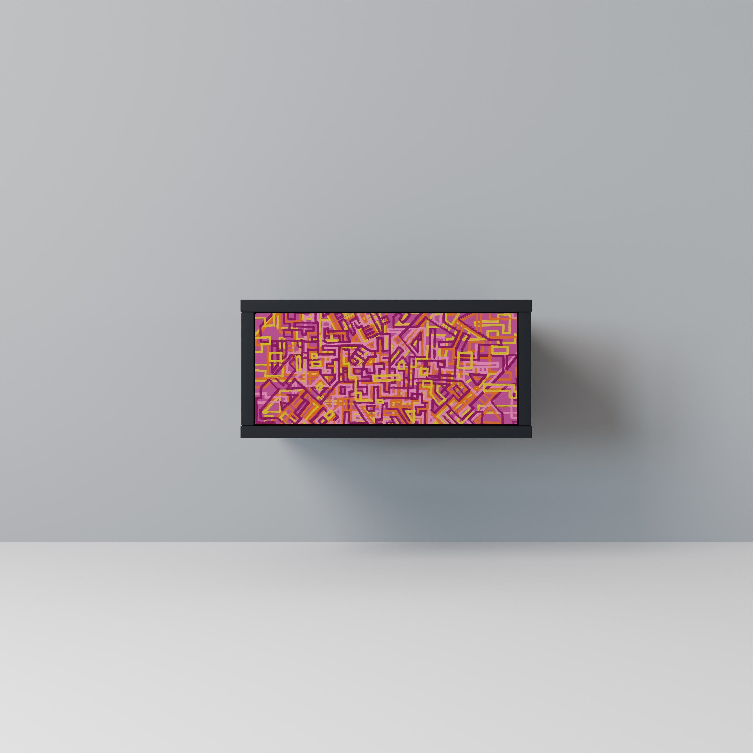 Table de chevet LOVELY MEMORIES en finition noire