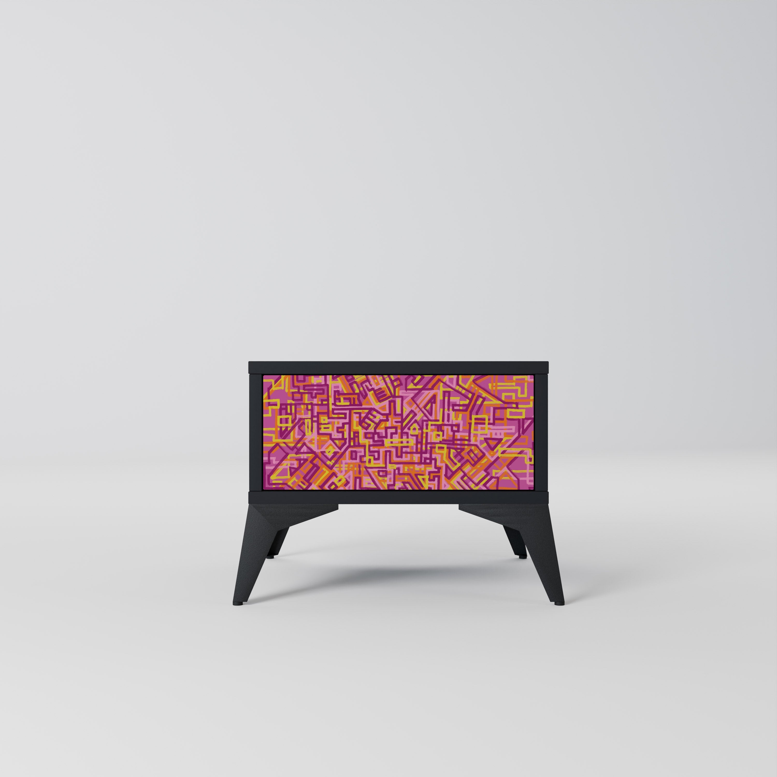 Table de chevet LOVELY MEMORIES en finition noire