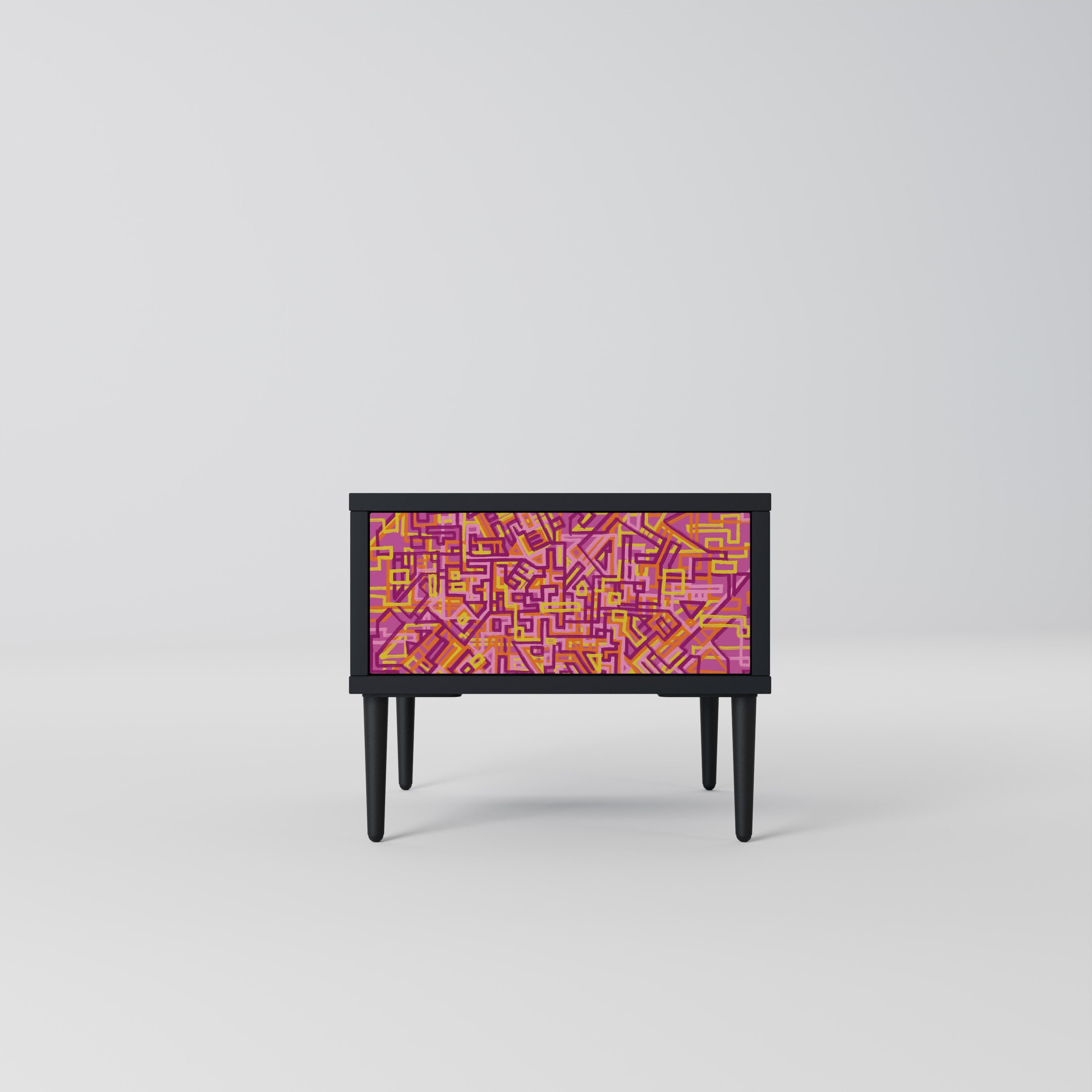 Table de chevet LOVELY MEMORIES en finition noire