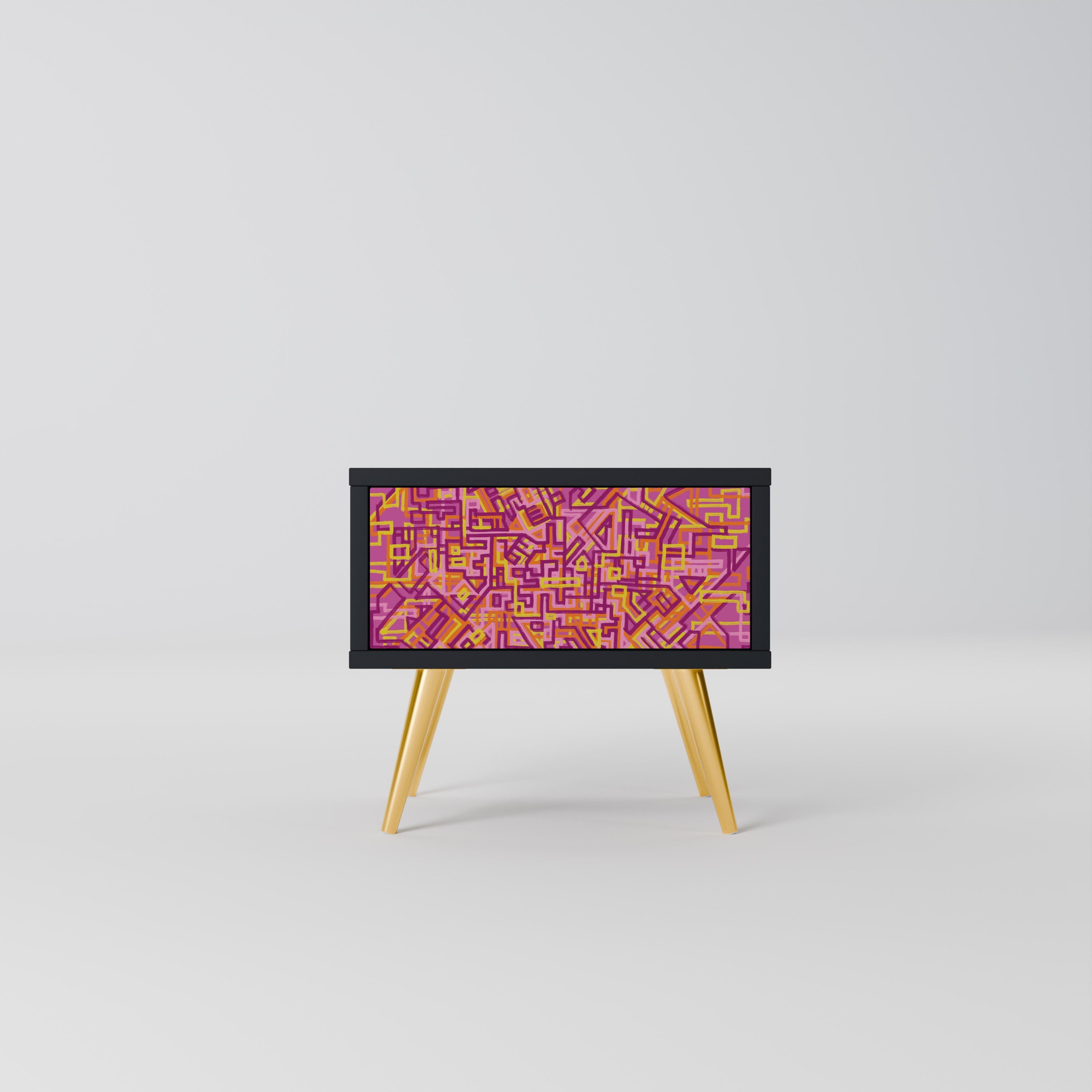 Table de chevet LOVELY MEMORIES en finition noire