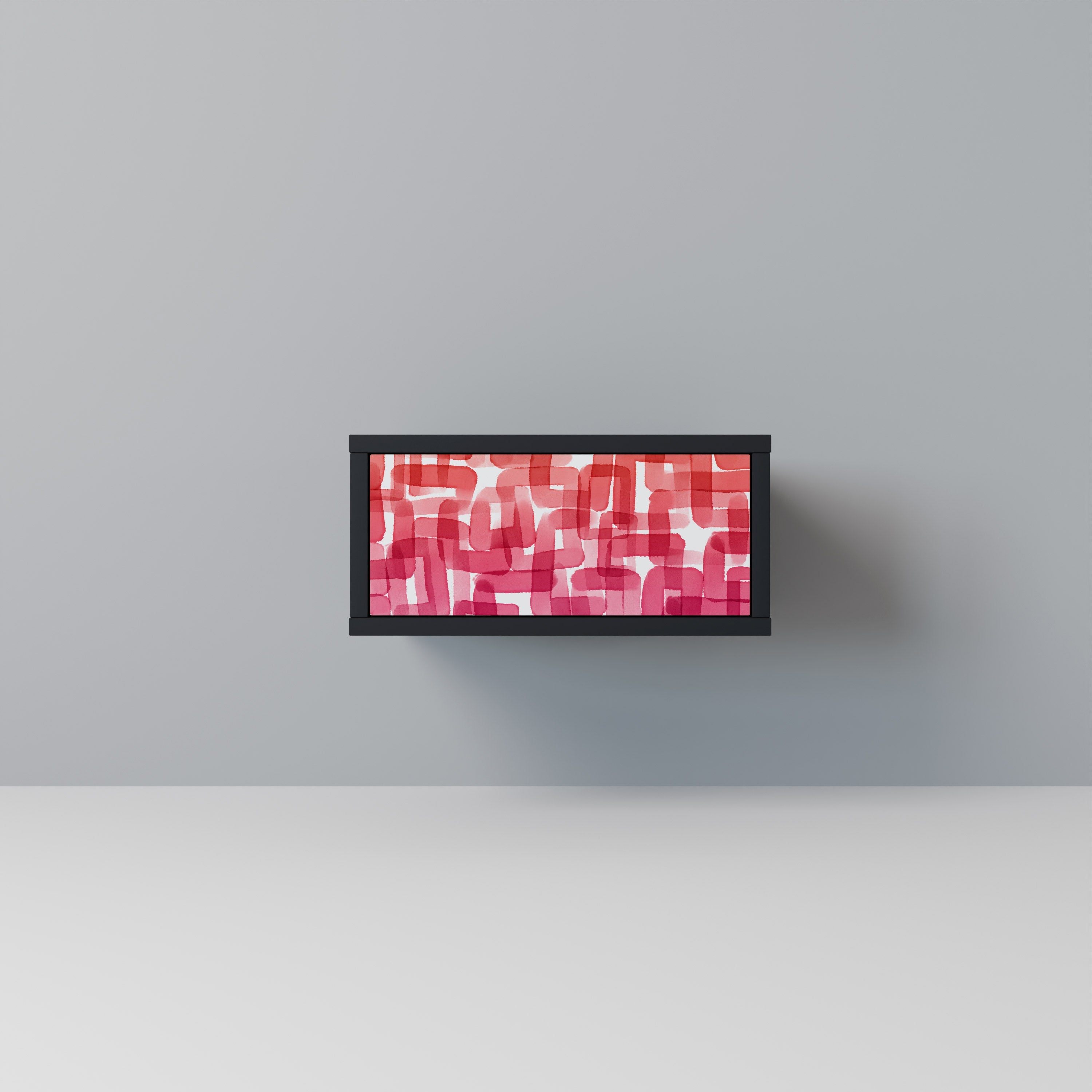 Table de chevet KALEIDOSCOPIC CUBISM en finition noire