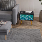 TURQUOISE RECTANGLES Nightstand