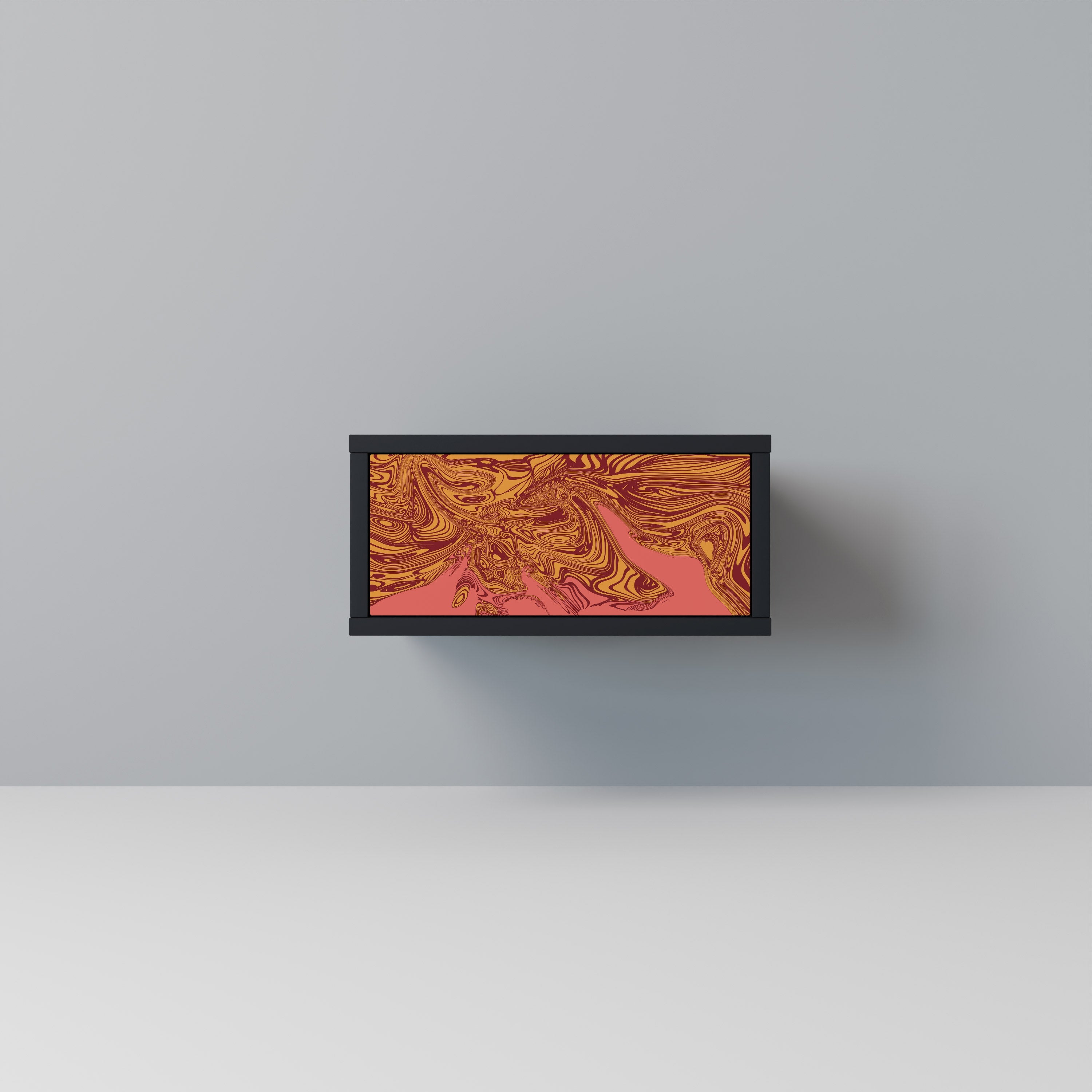 Table de chevet FLOATING THOUGHTS en finition noire