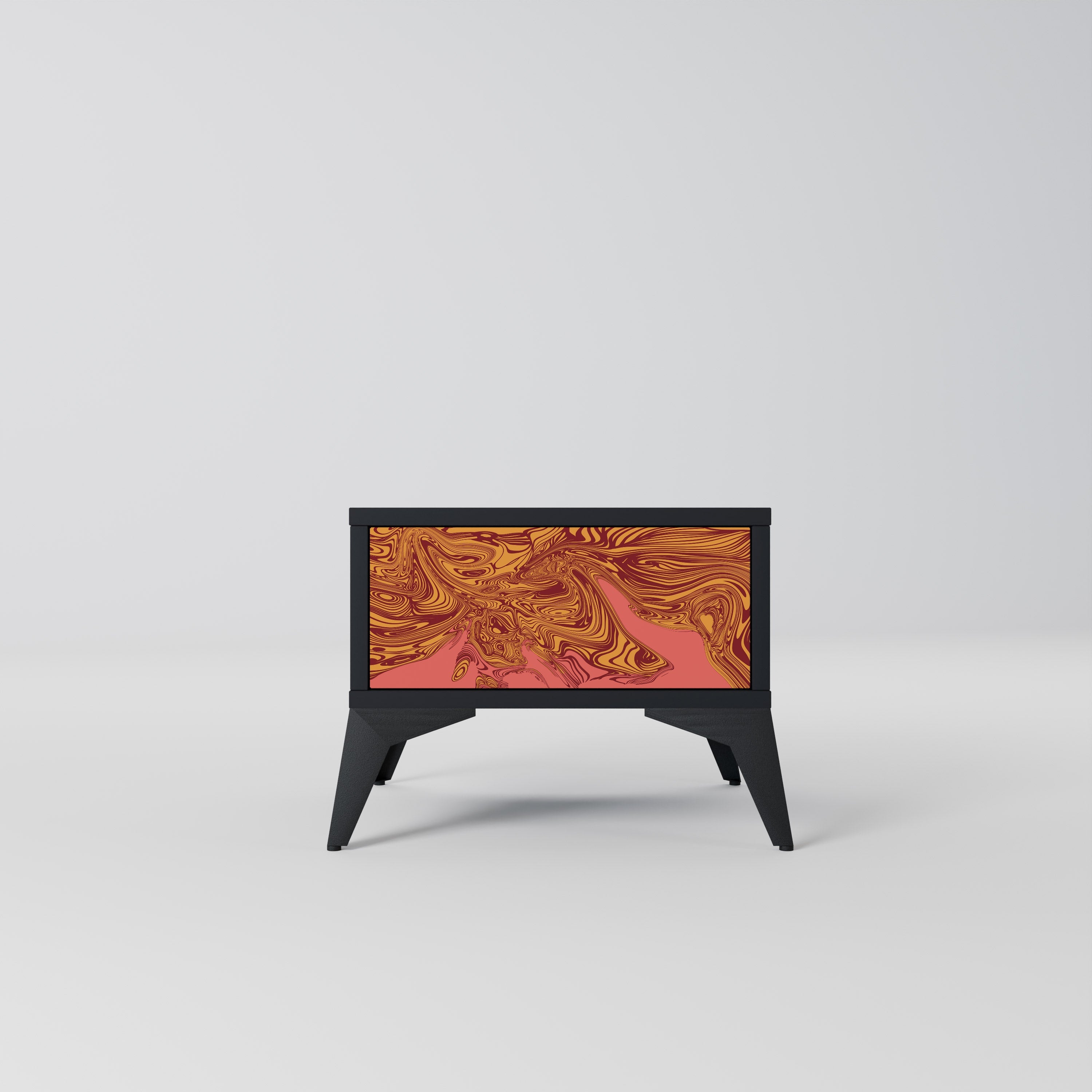 Table de chevet FLOATING THOUGHTS en finition noire