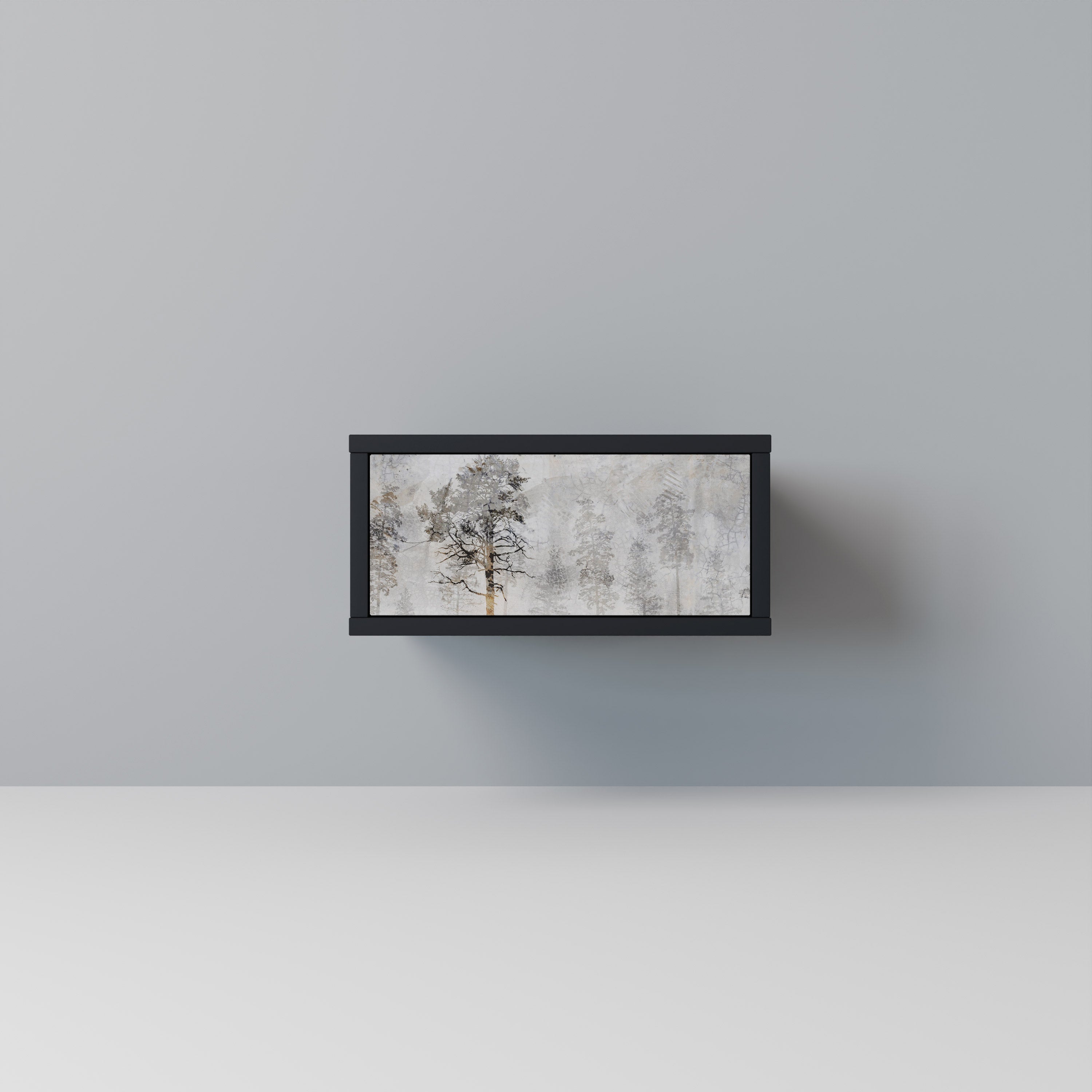 Table de chevet FADE IN THE TREES en finition noire