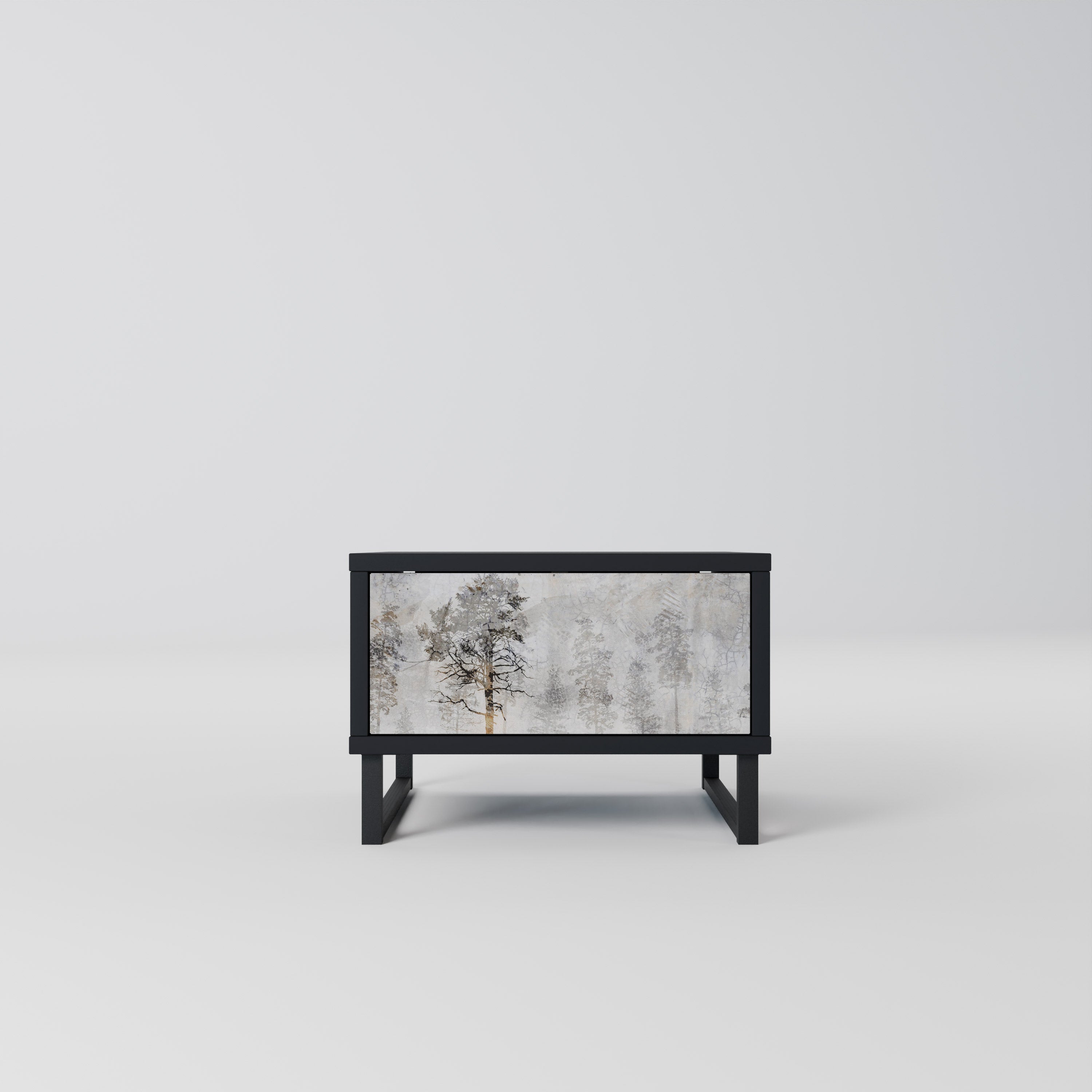 Table de chevet FADE IN THE TREES en finition noire