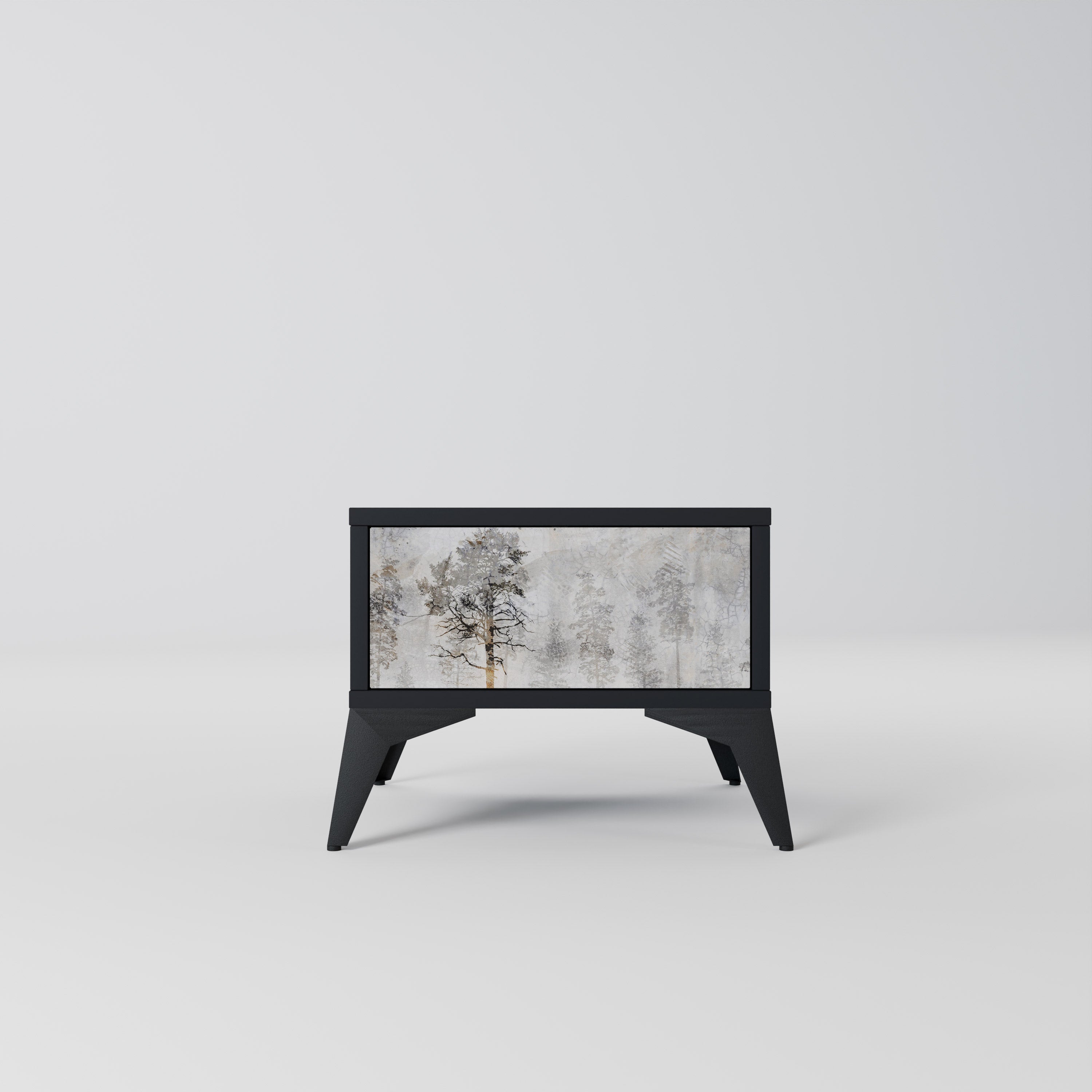 Table de chevet FADE IN THE TREES en finition noire