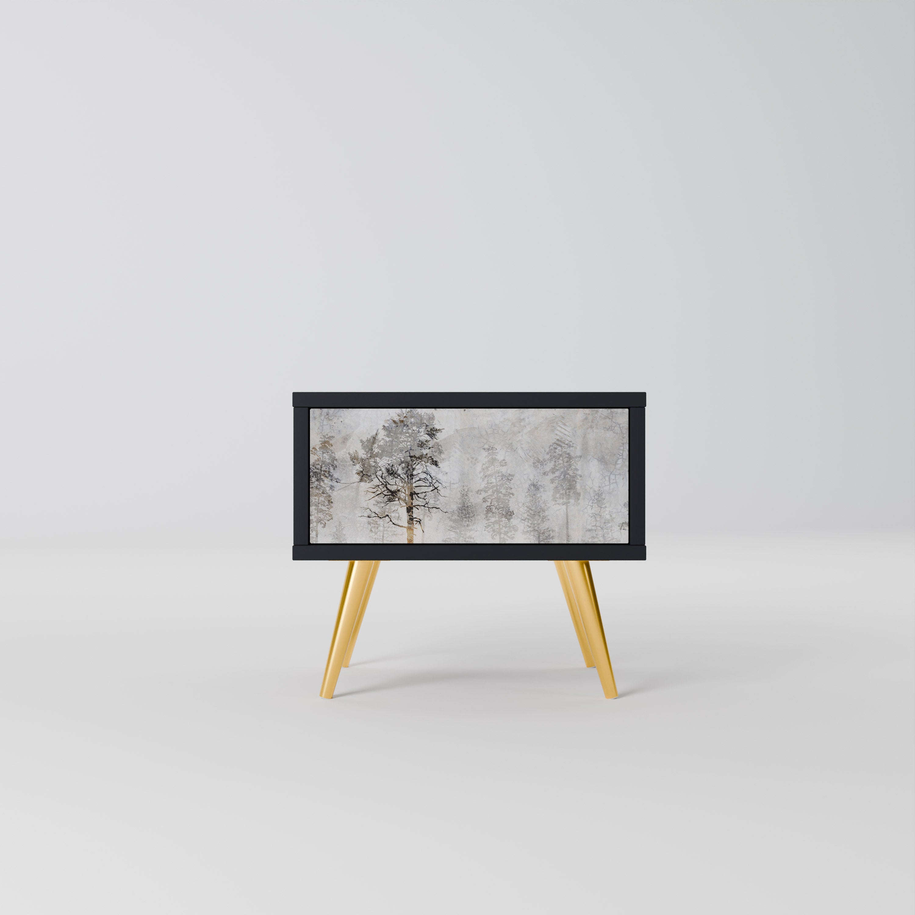 Table de chevet FADE IN THE TREES en finition noire