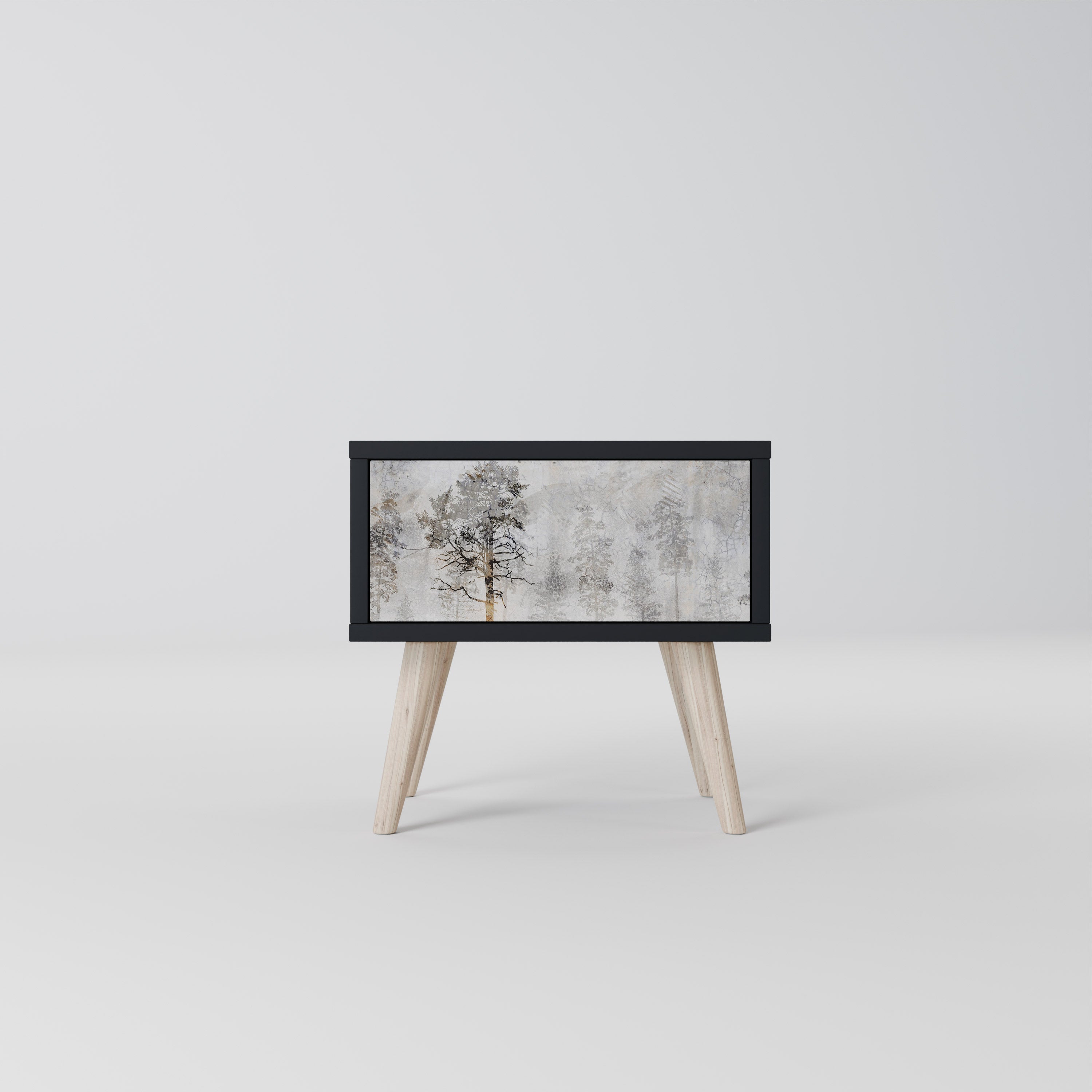 Table de chevet FADE IN THE TREES en finition noire