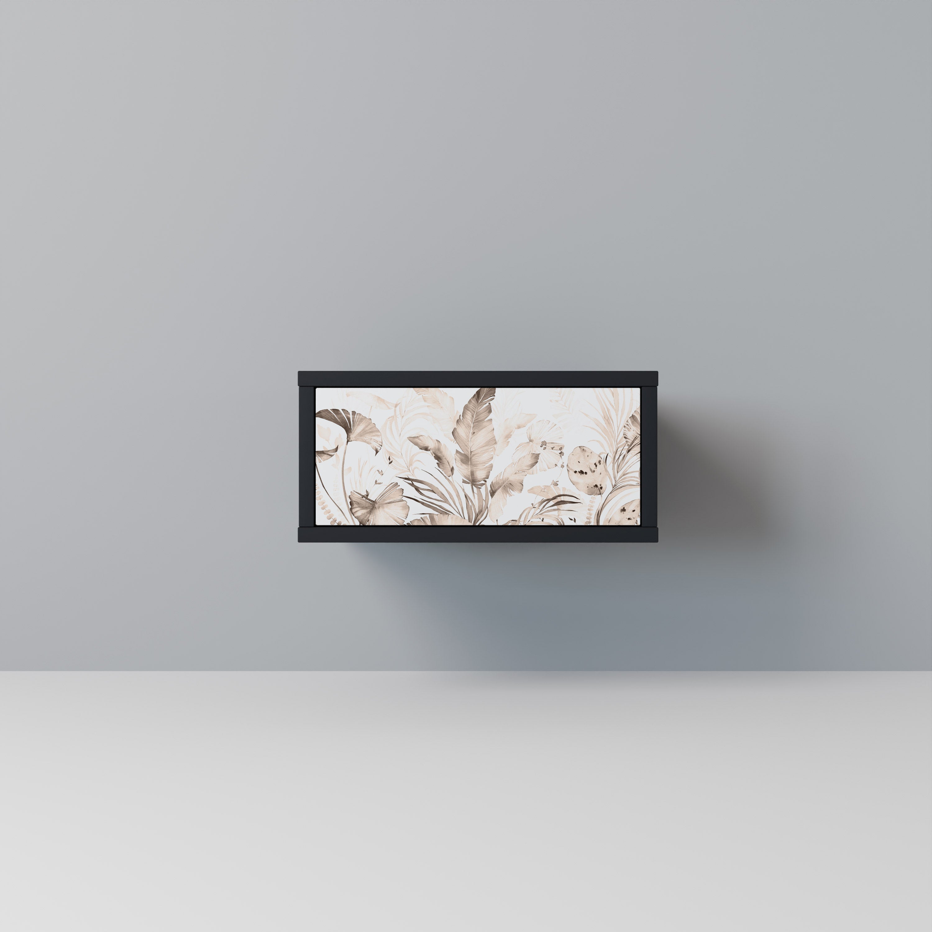 Table de chevet WILD TENDERNESS en finition noire