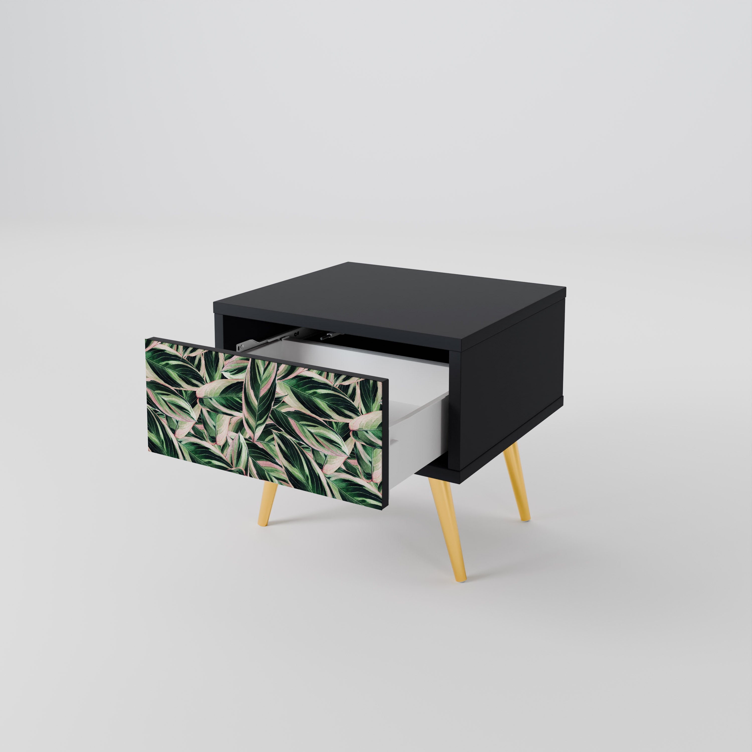 Table de chevet EERIE STROMANTHE en finition noire