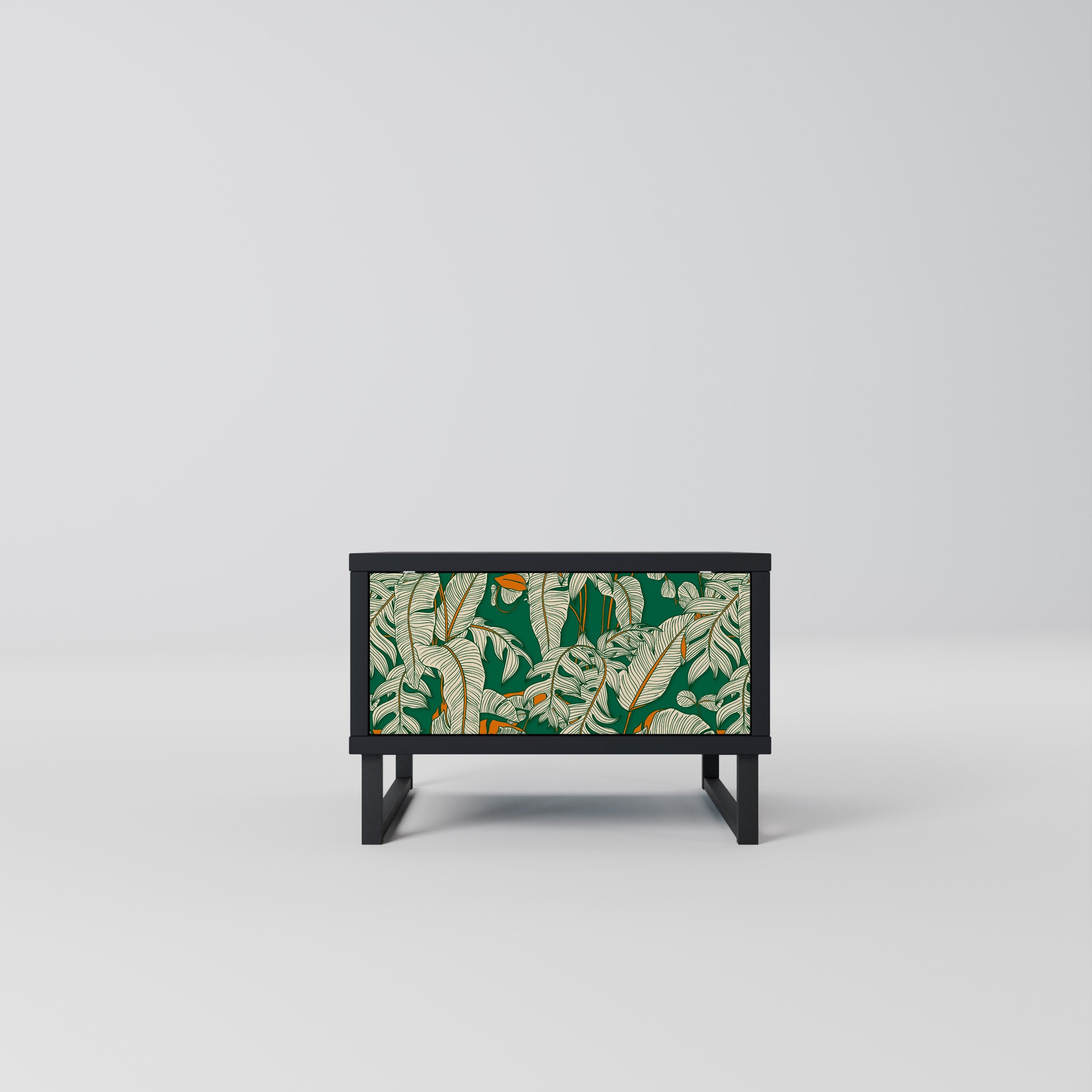 Table de chevet VERDANT PLEASURES en finition noire