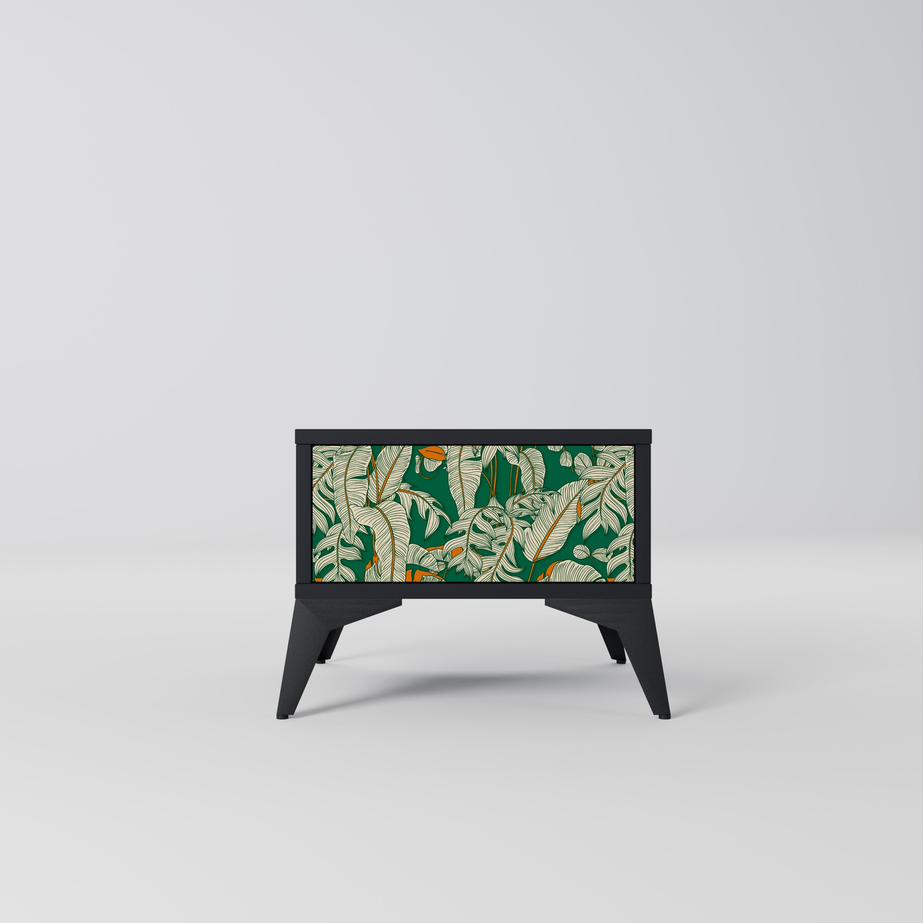 Table de chevet VERDANT PLEASURES en finition noire
