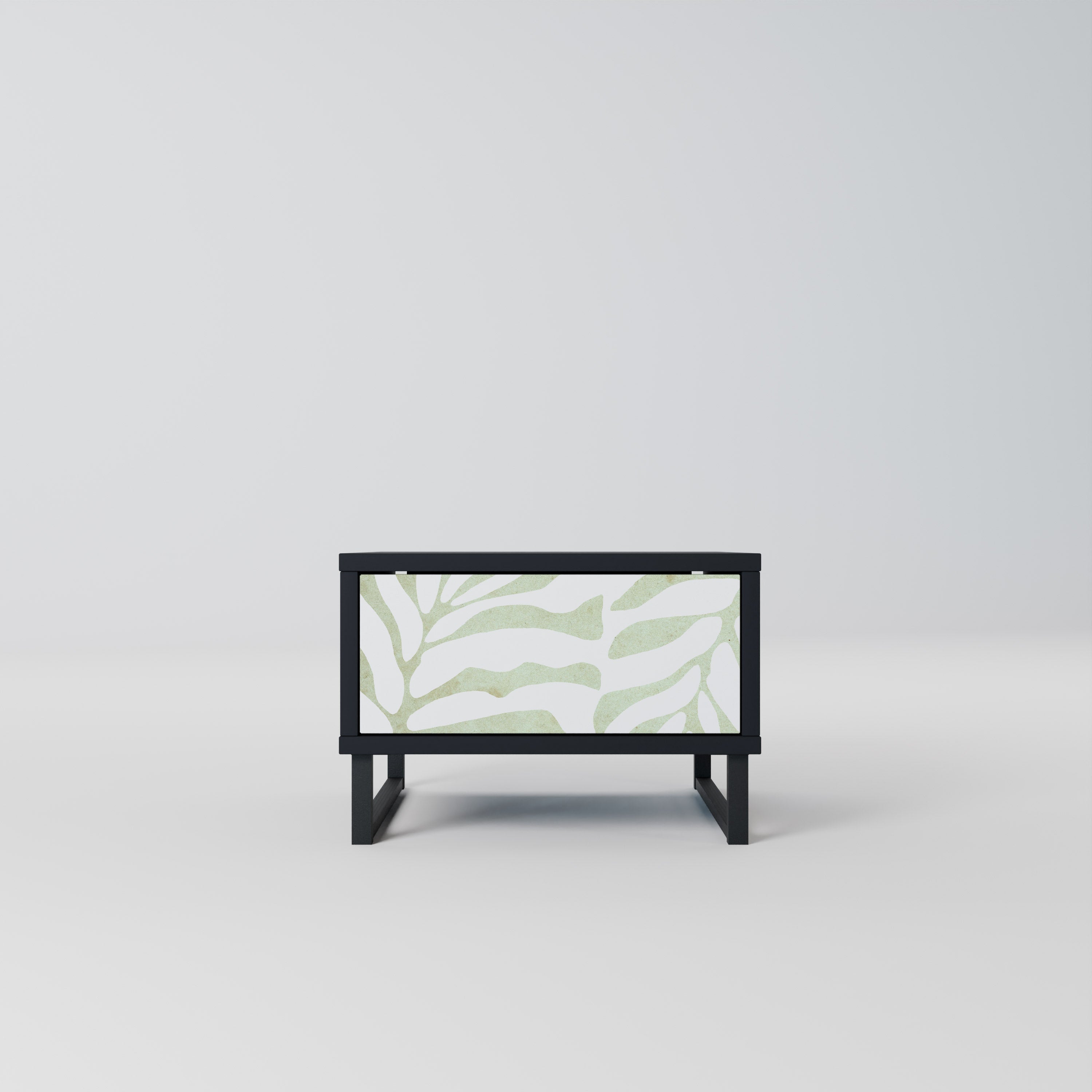 Table de chevet BOTANICAL SPARK en finition noire