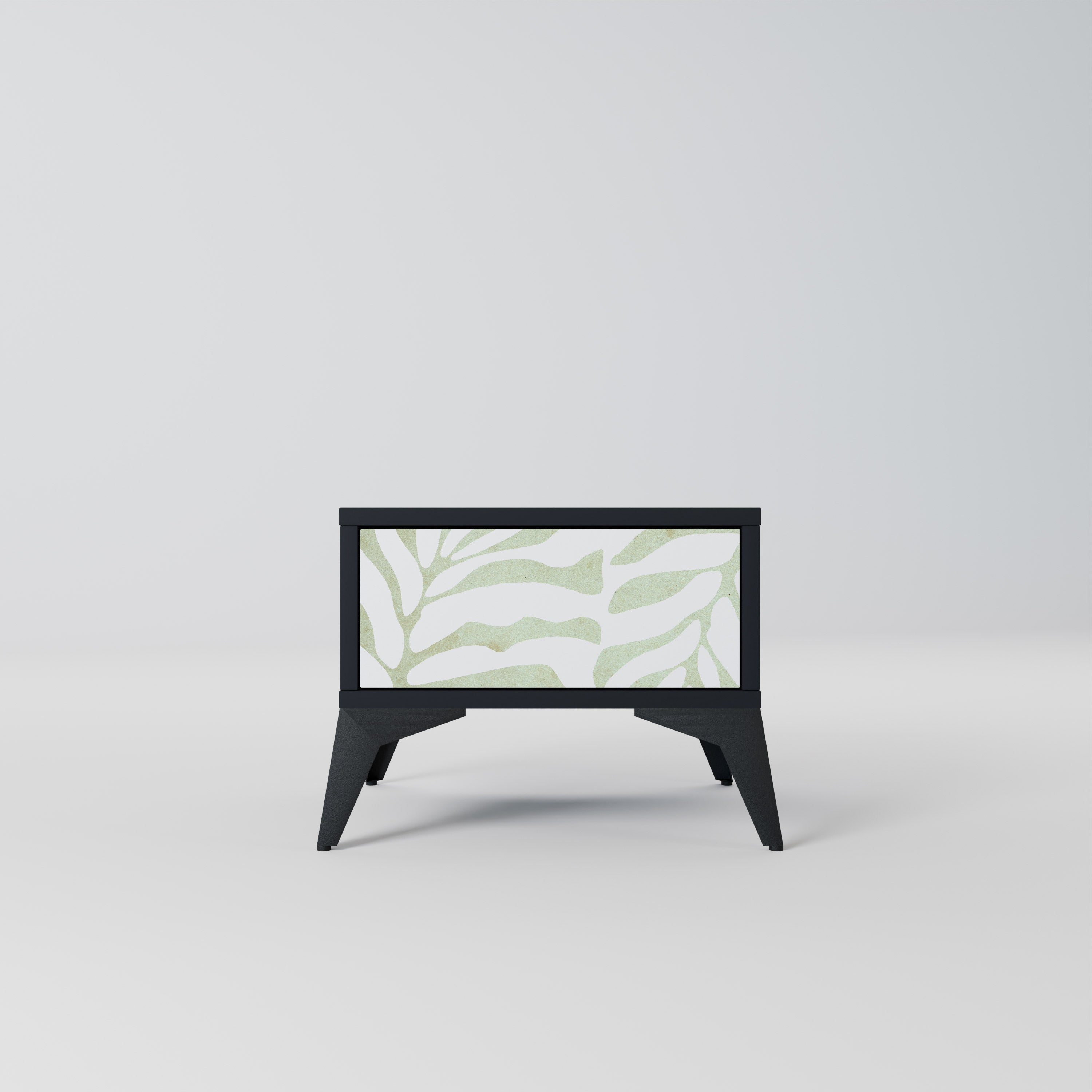 Table de chevet BOTANICAL SPARK en finition noire