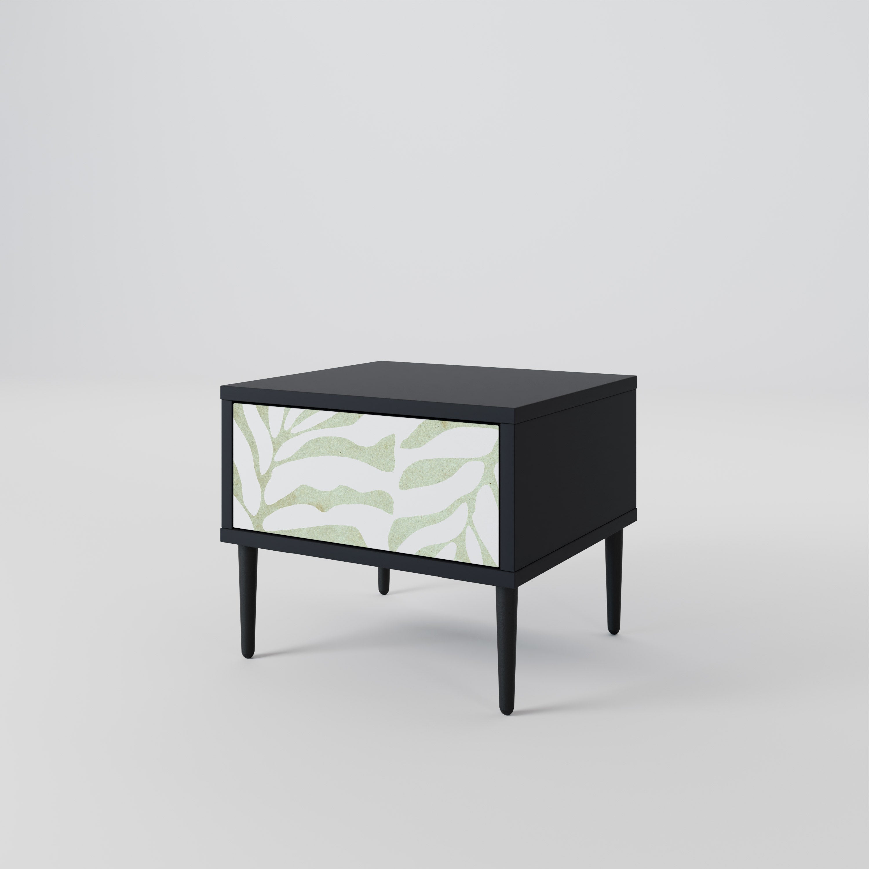 Table de chevet BOTANICAL SPARK en finition noire