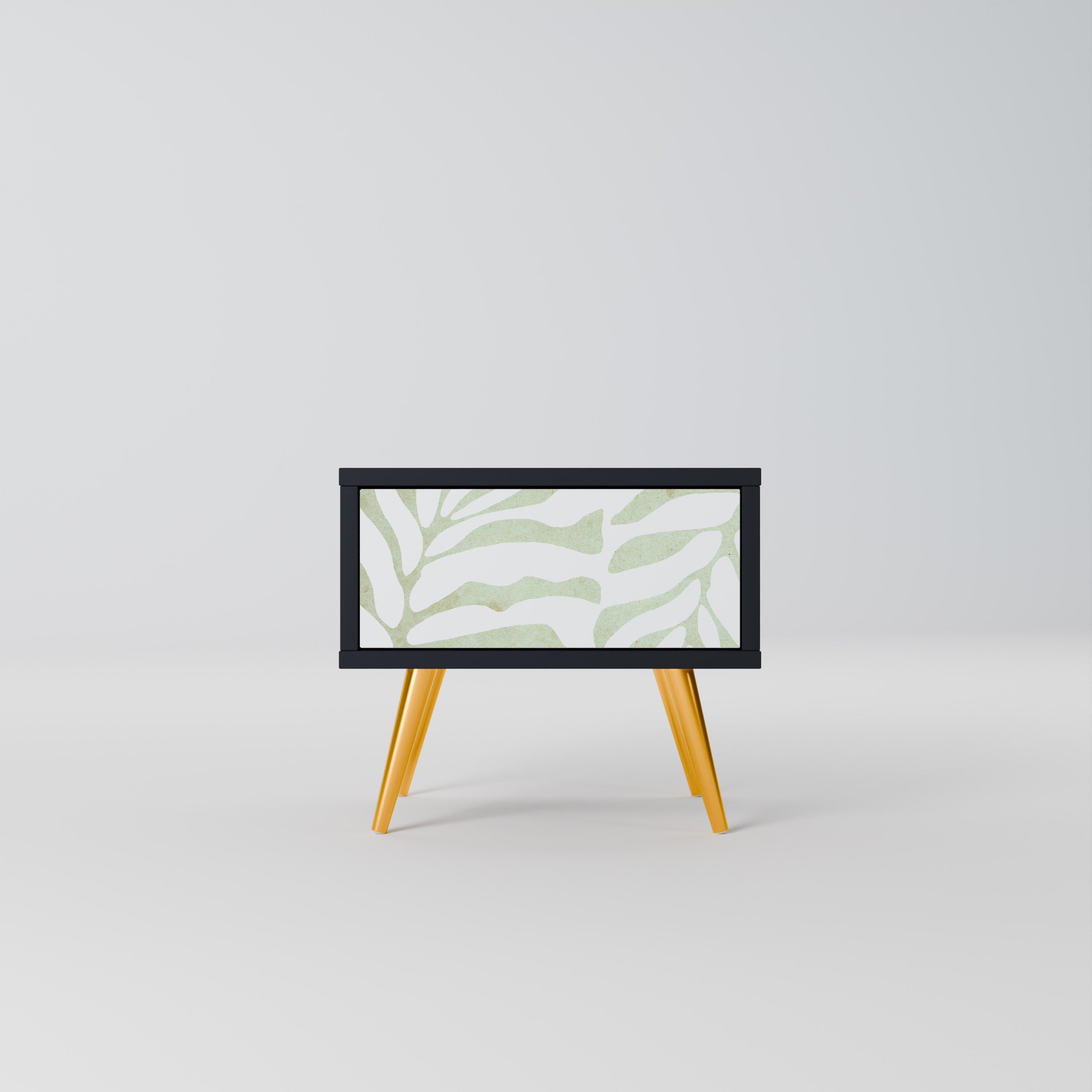 Table de chevet BOTANICAL SPARK en finition noire