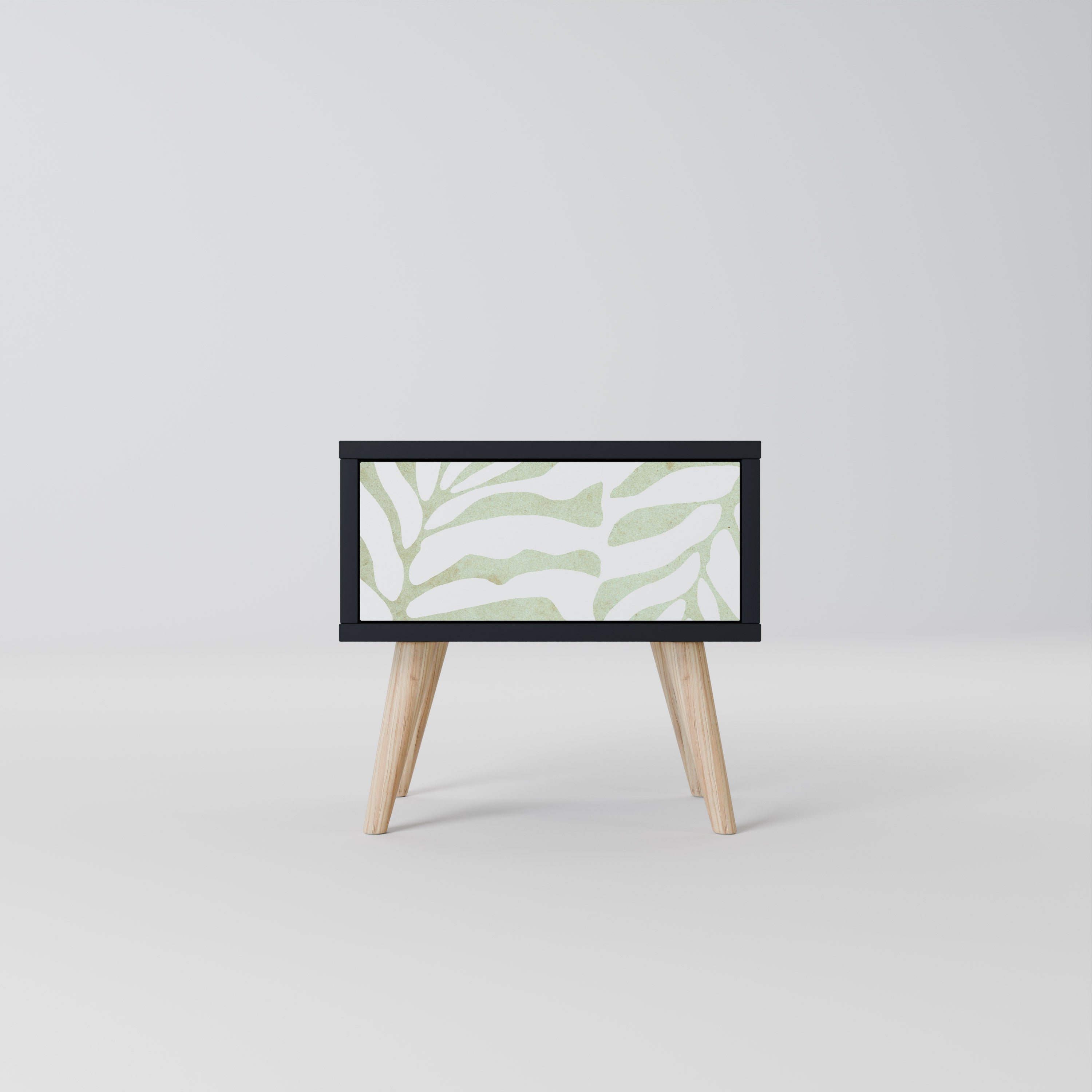 Table de chevet BOTANICAL SPARK en finition noire