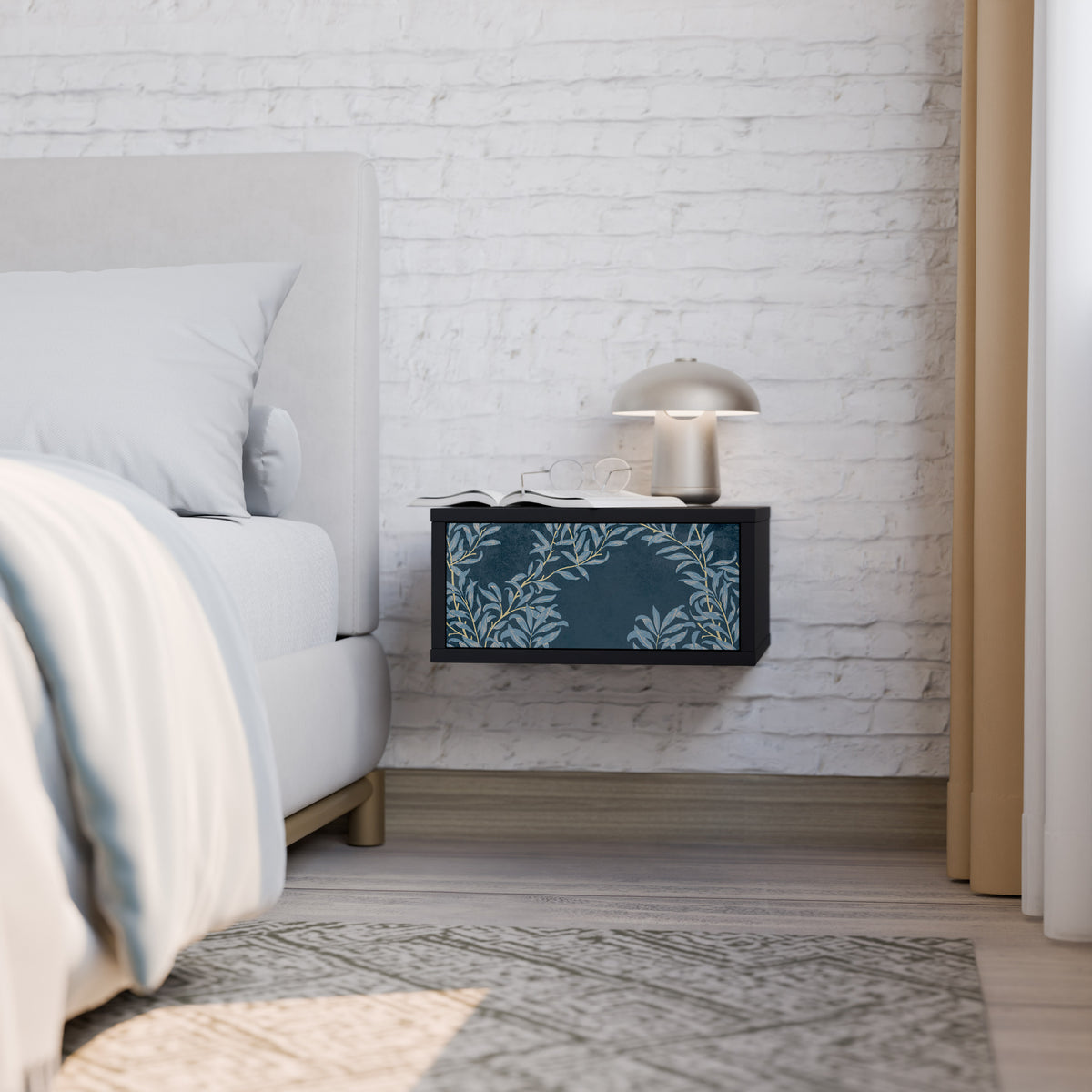 BLUE LEAVES Nightstand