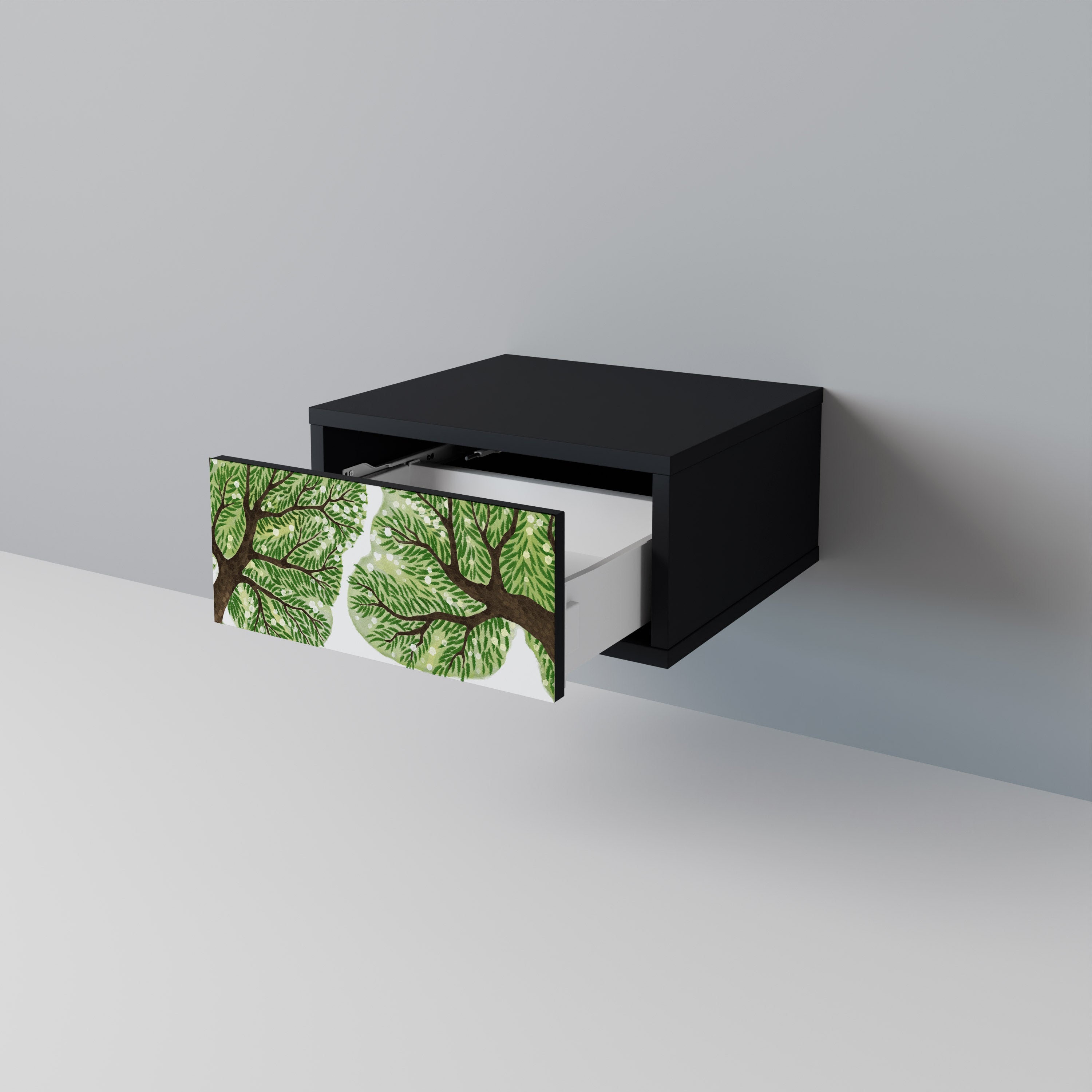 Table de chevet WILDERNESS DASH en finition noire