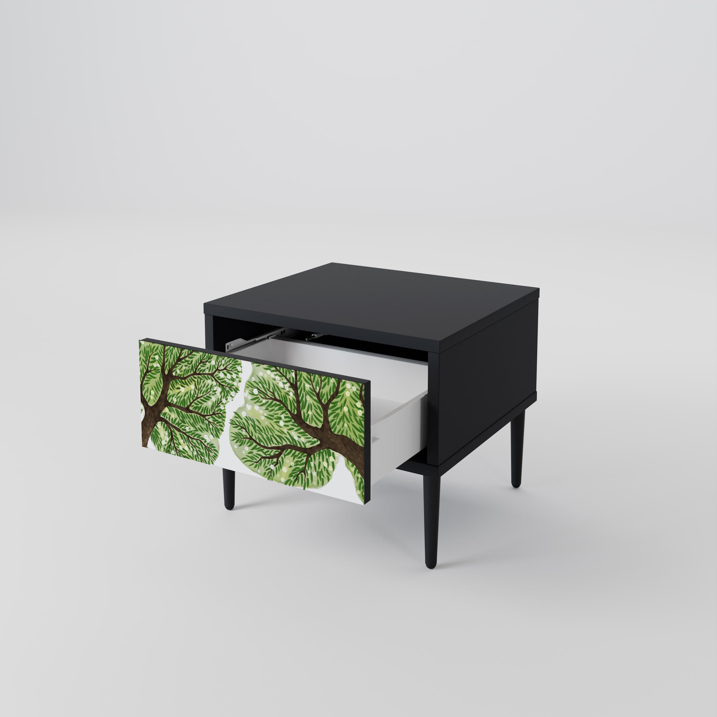 Table de chevet WILDERNESS DASH en finition noire