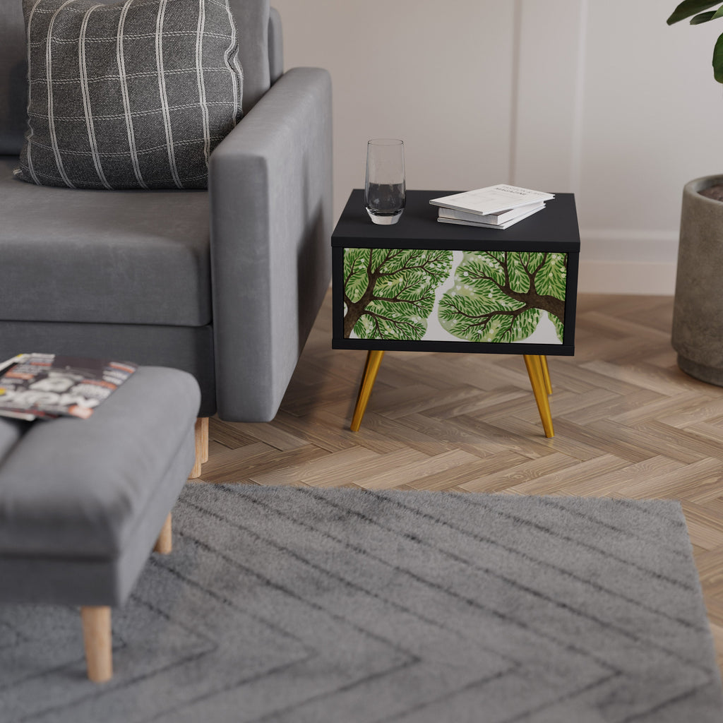 Table de chevet WILDERNESS DASH en finition noire