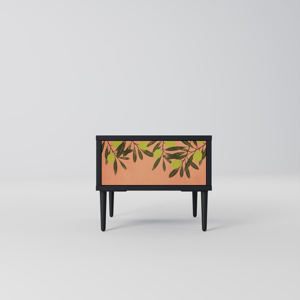 Table de chevet JUICY OLIVES en finition noire
