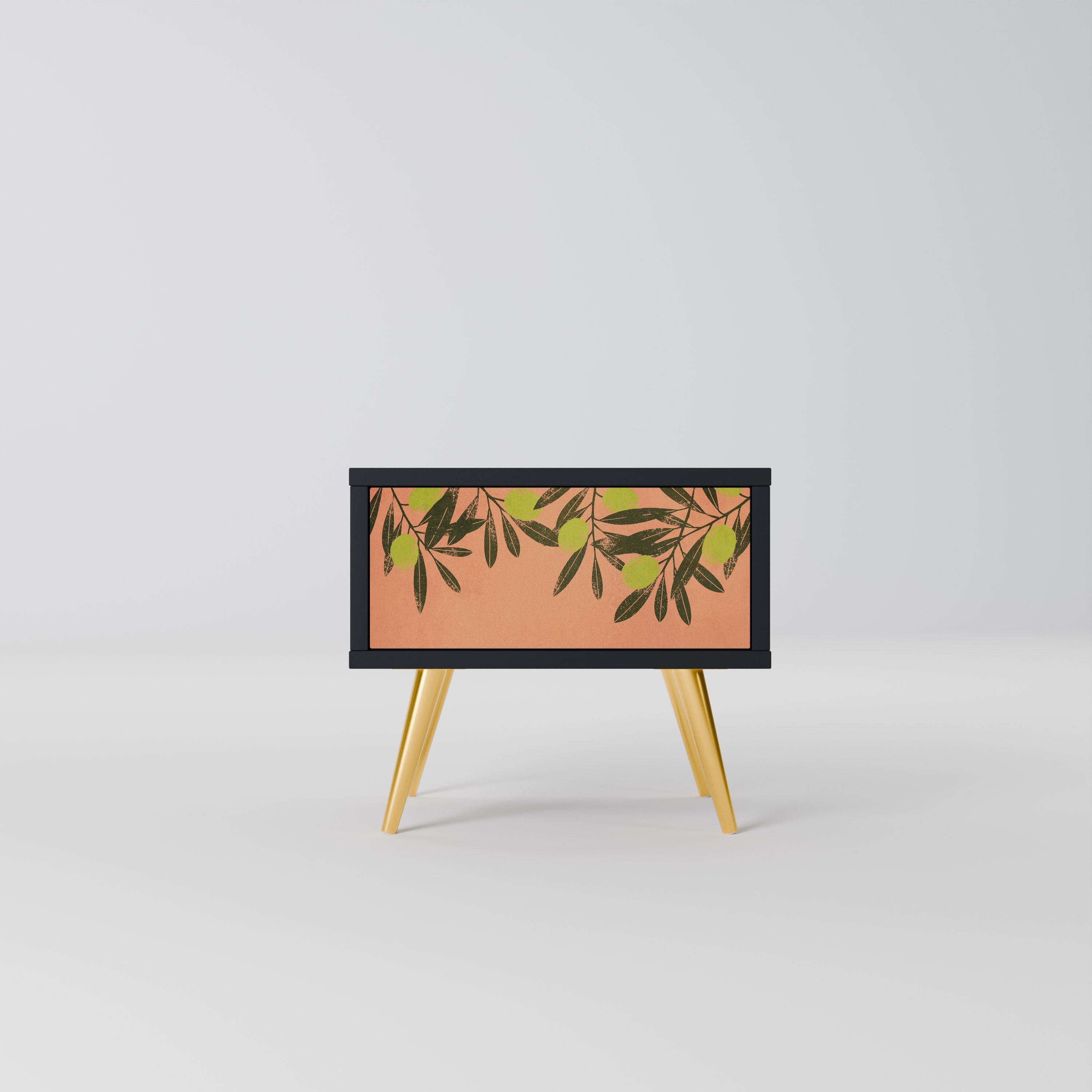 Table de chevet JUICY OLIVES en finition noire